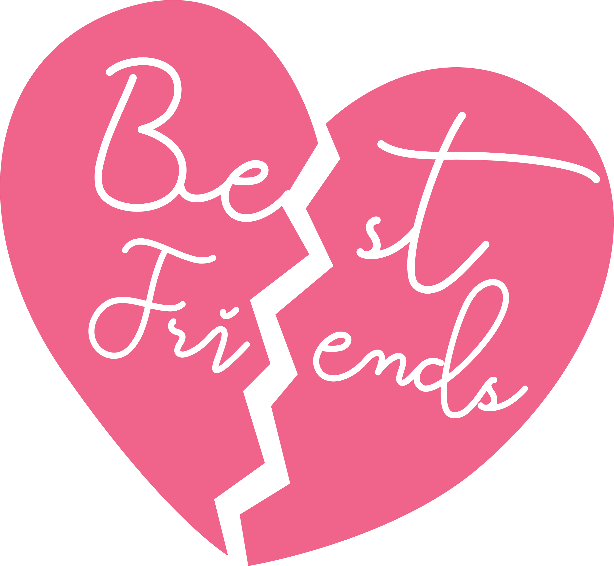 Best Friends Heart SVG Cut File