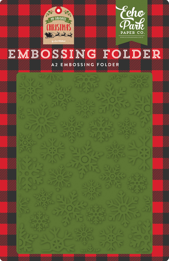 Christmas Snowfall Embossing Folder