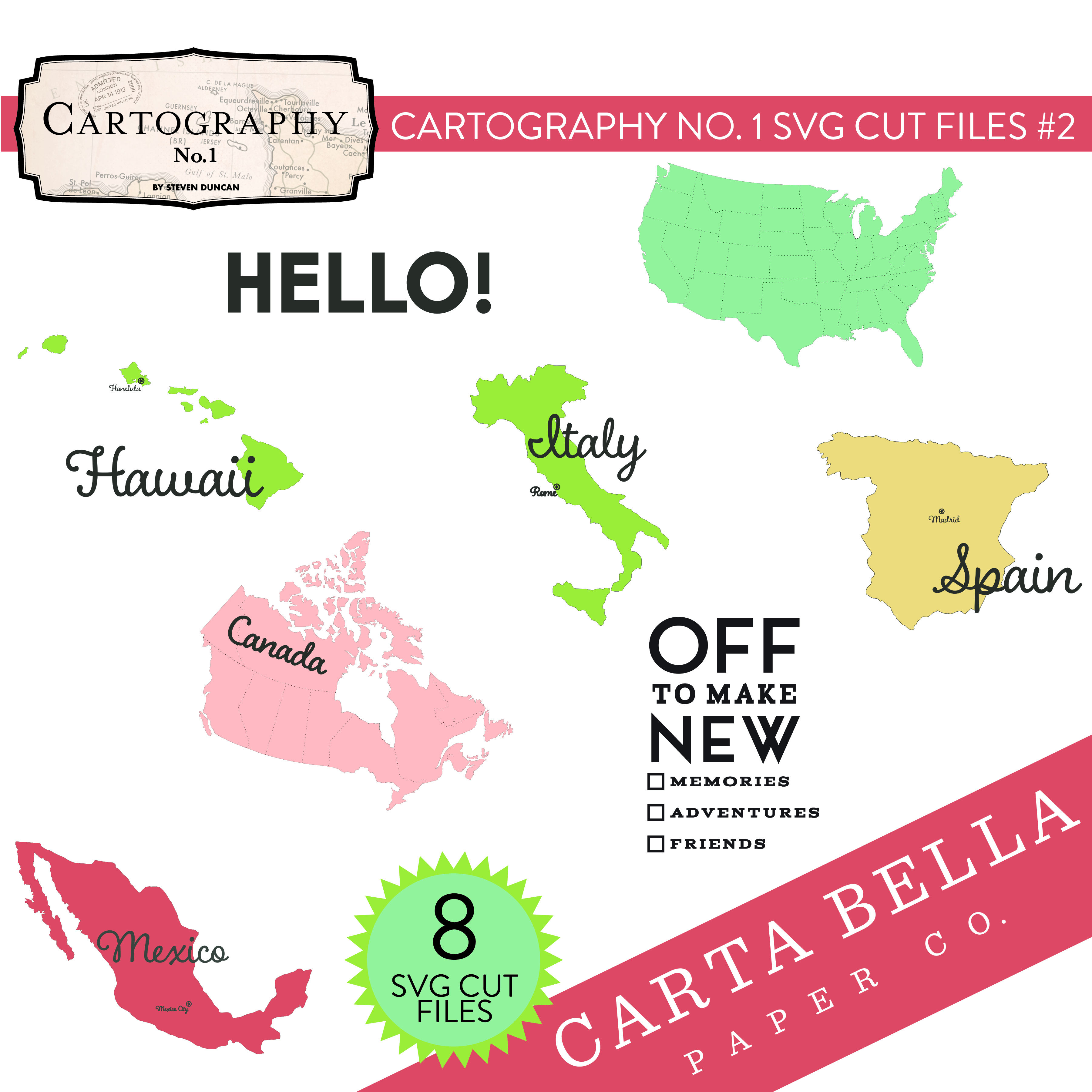 Cartography No. 1 SVG Cut Files #2