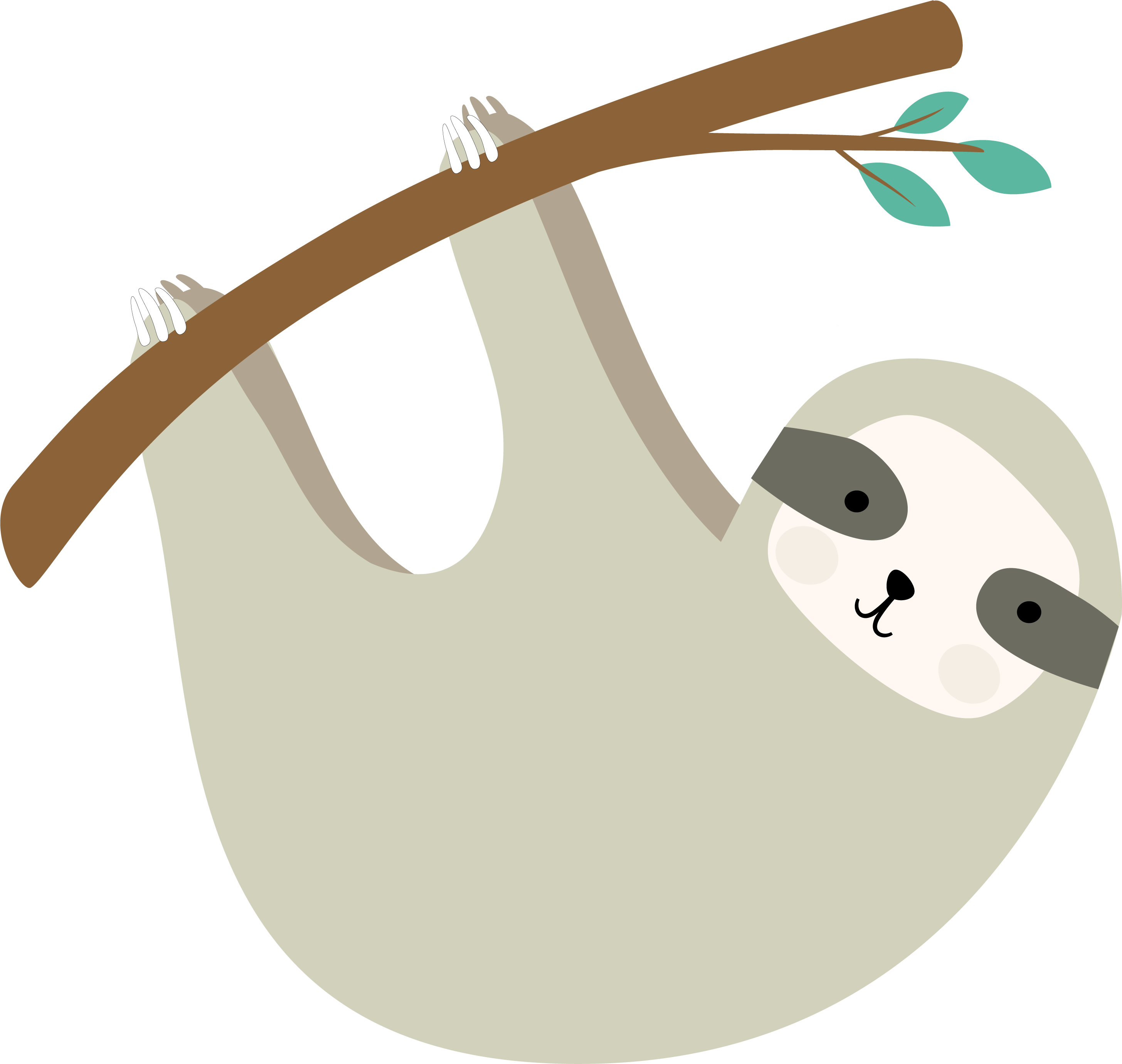 Sloth #2 SVG Cut File