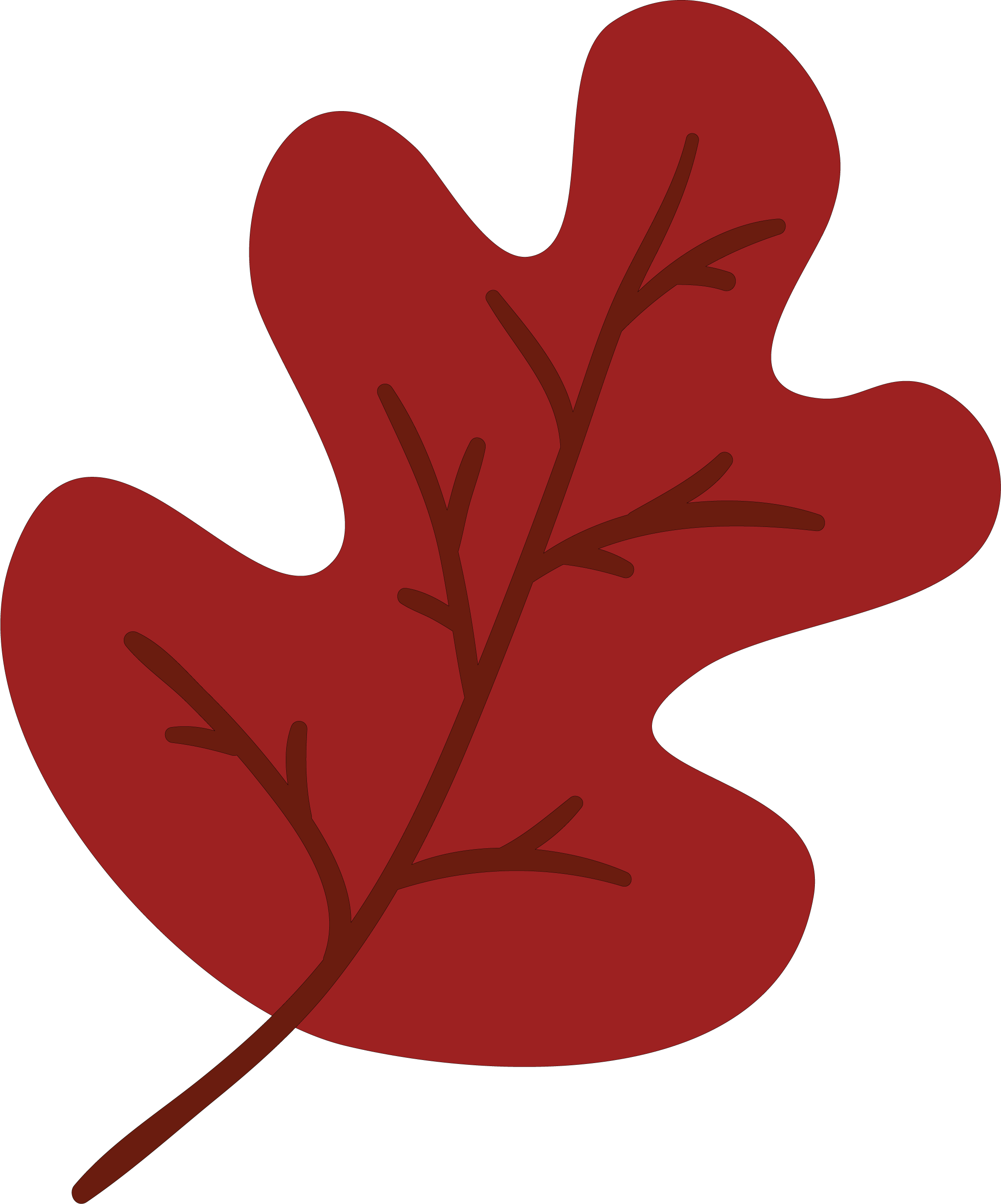 My Favorite Fall Leaf #2 SVG Cut File