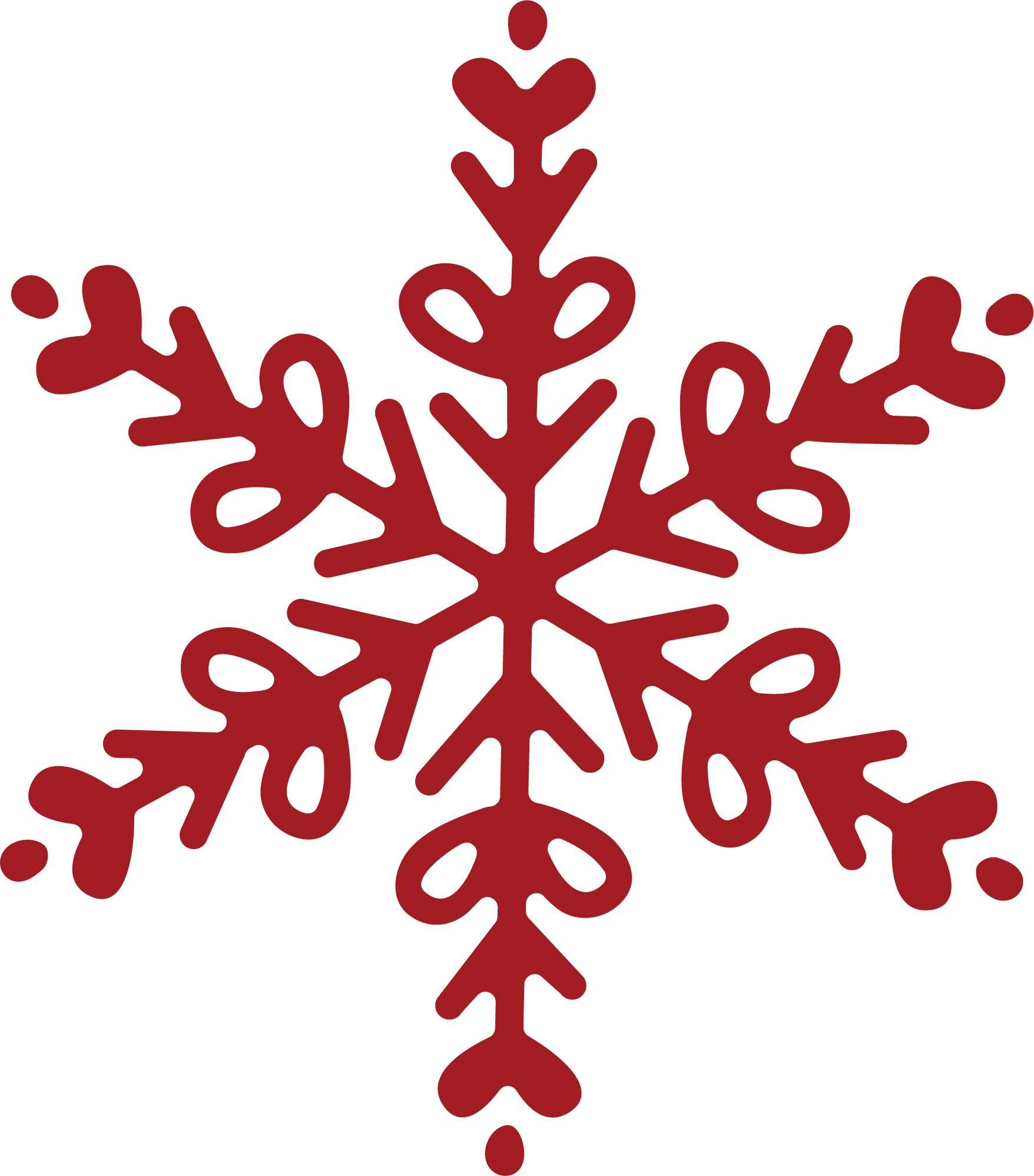 My Favorite Christmas Snowflake #2 SVG Cut File - Snap Click Supply Co.