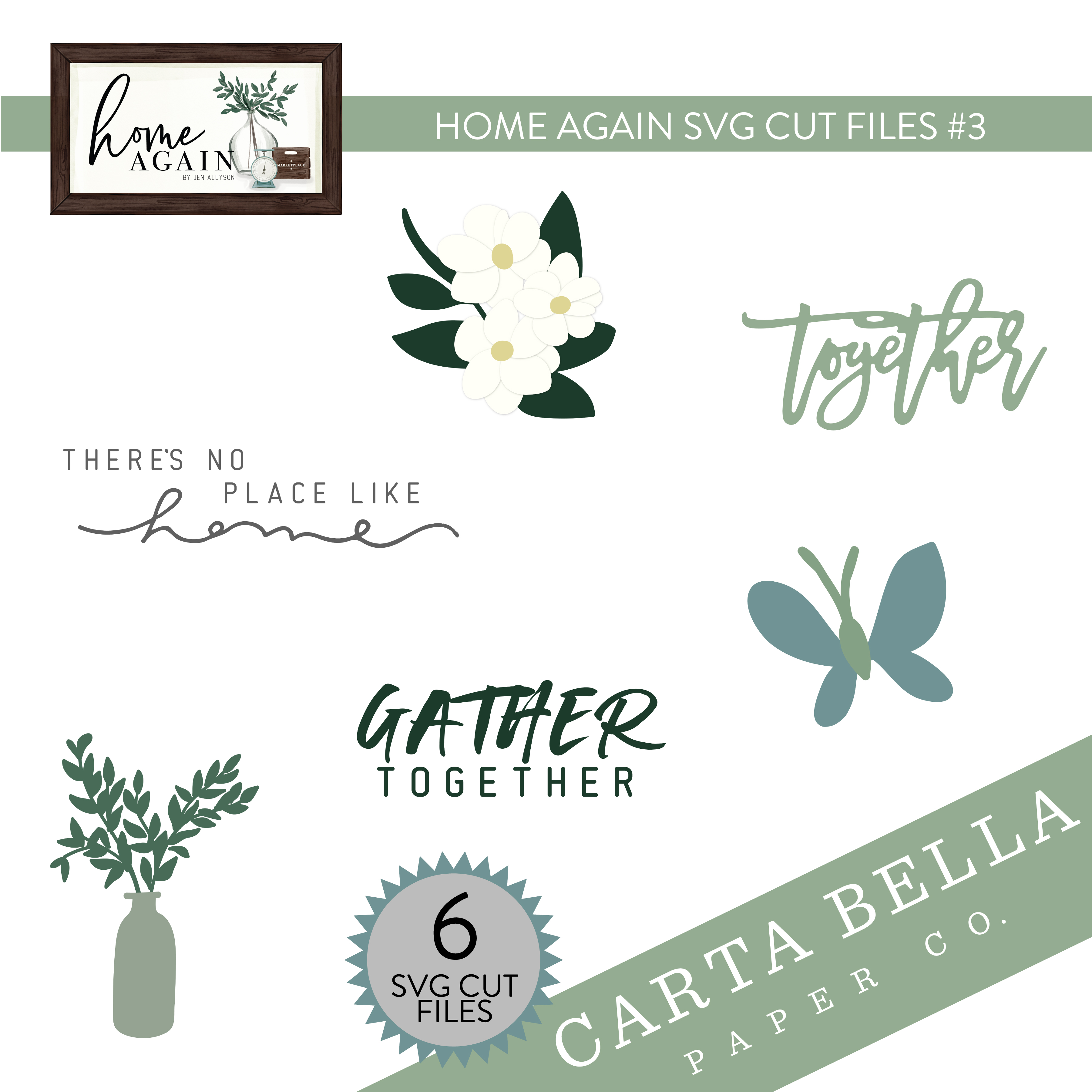 Home Again SVG Cut Files #3