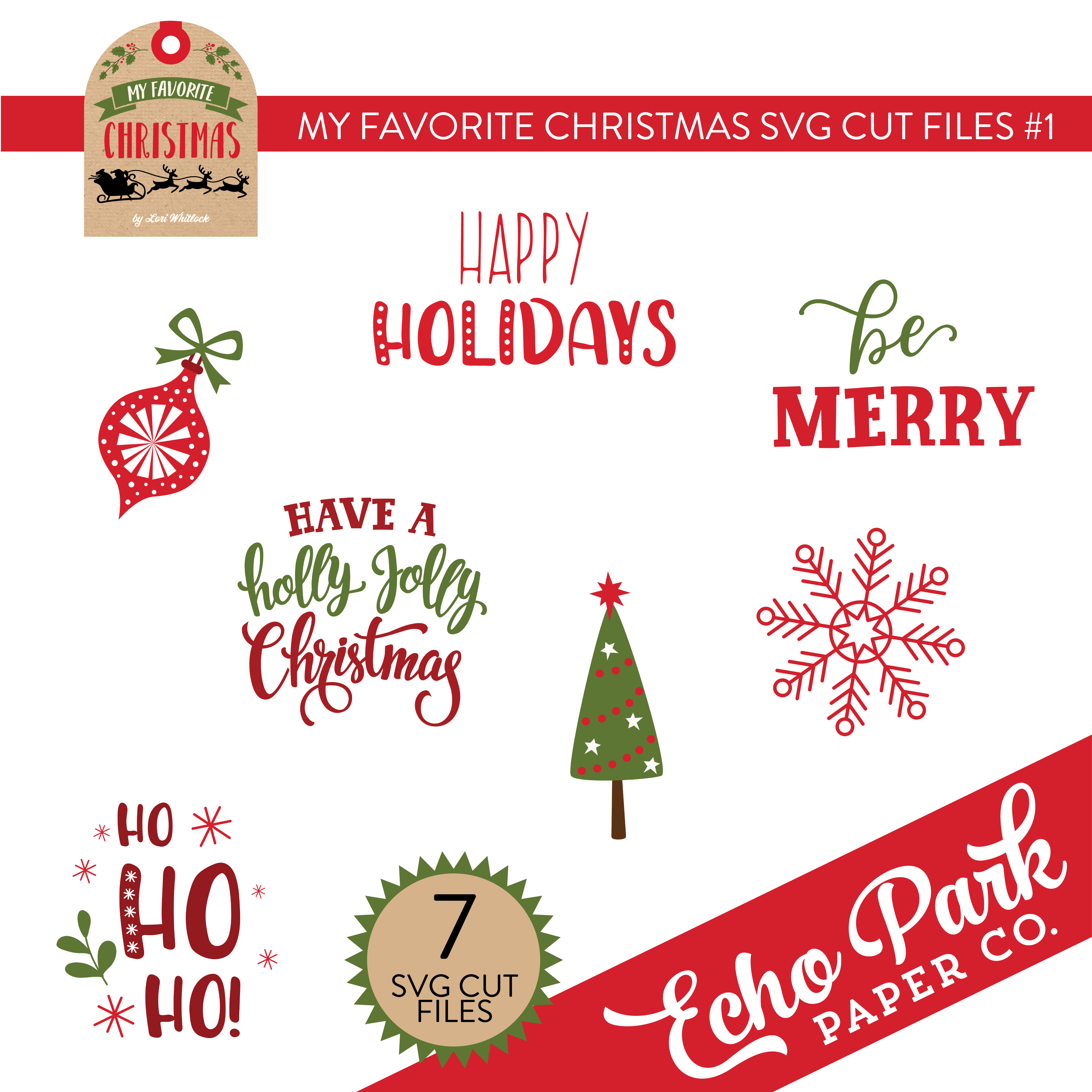 My Favorite Christmas SVG Cut Files #1