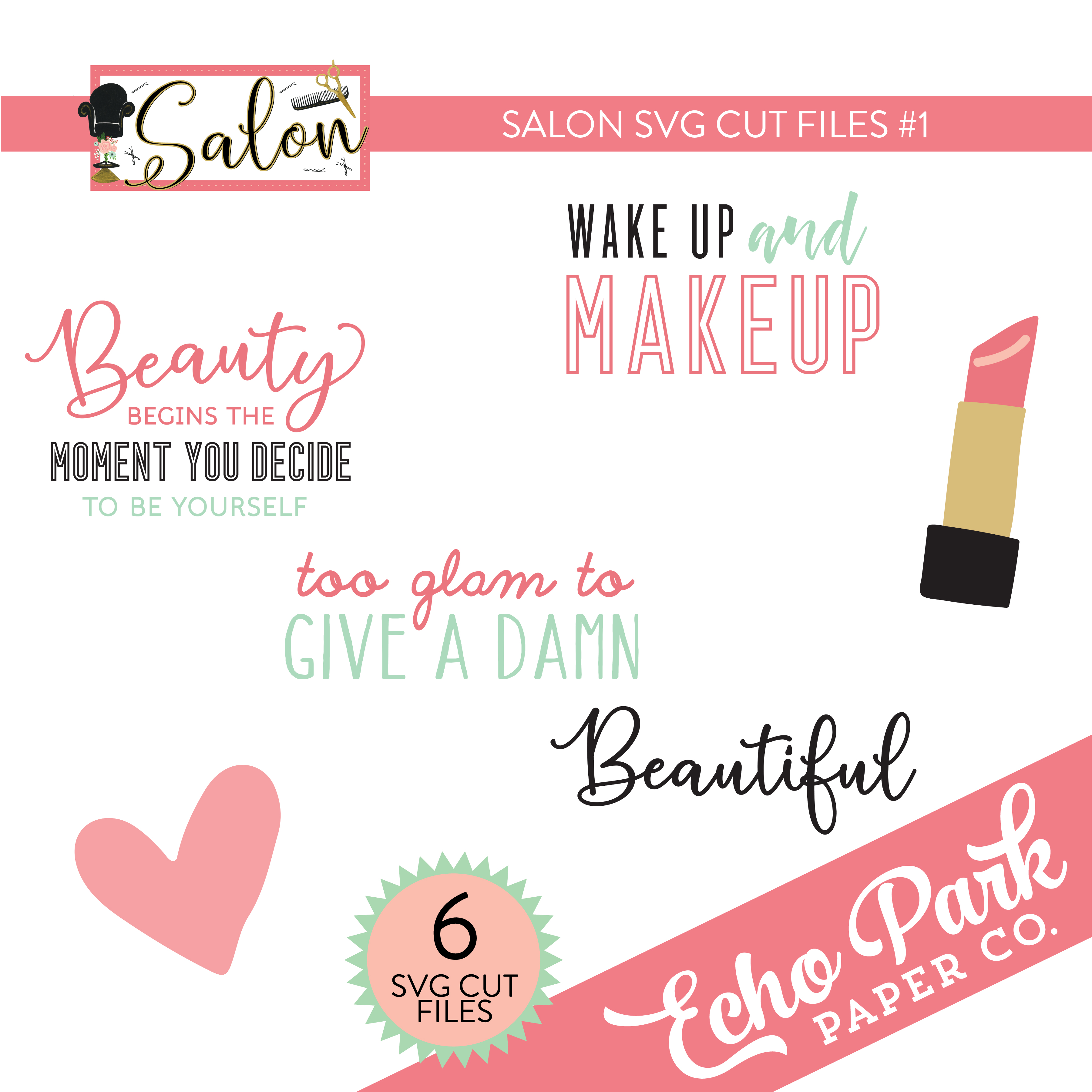 Salon SVG Cut Files #1