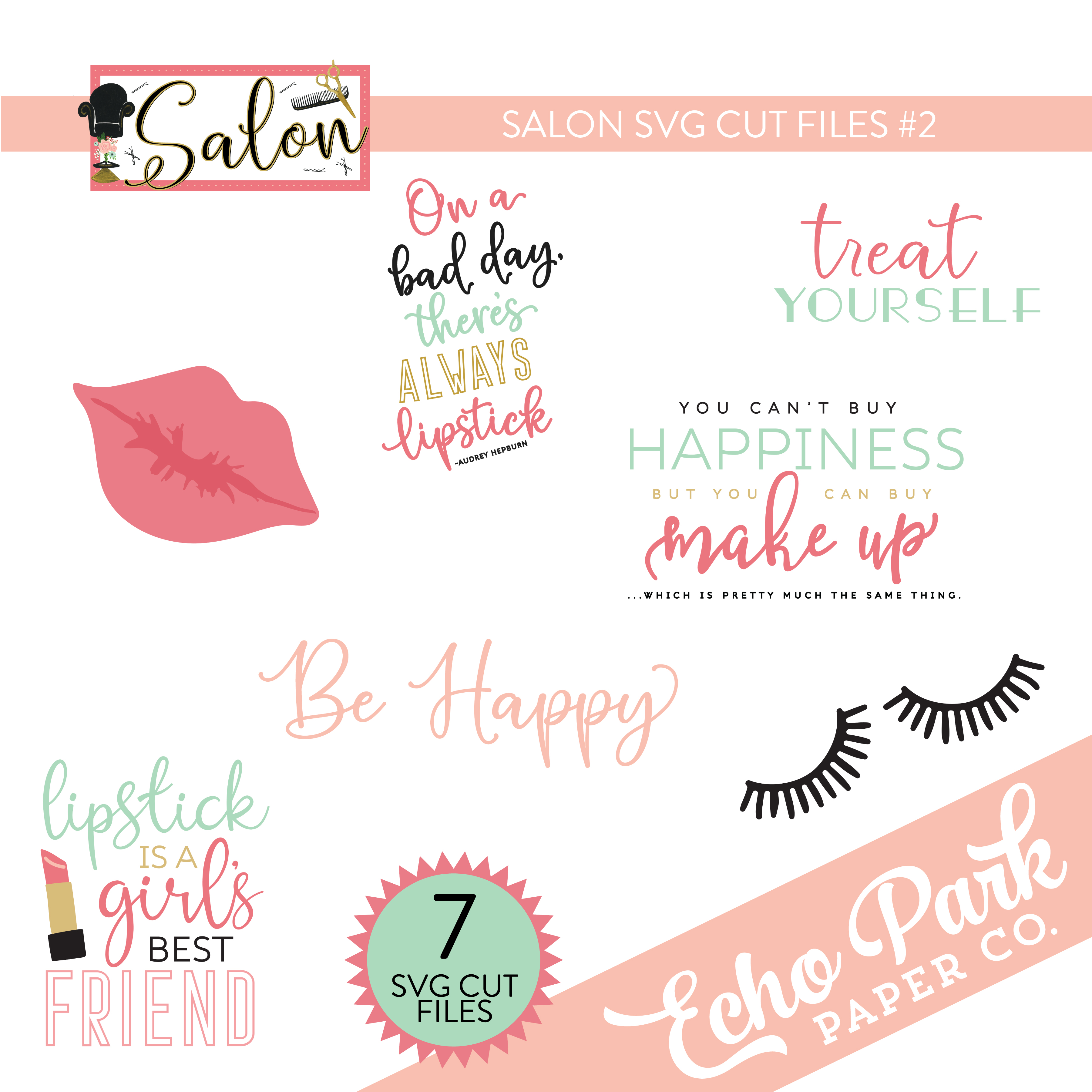 Salon SVG Cut Files #2