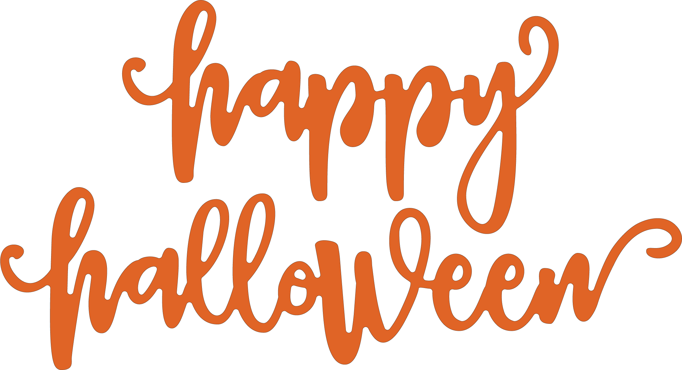 Happy Halloween from Trick Or Treat SVG Cut File