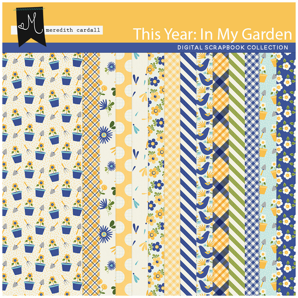 Flower Garden: Lovely Floral 12x12 Patterned Paper - Echo Park Paper Co.