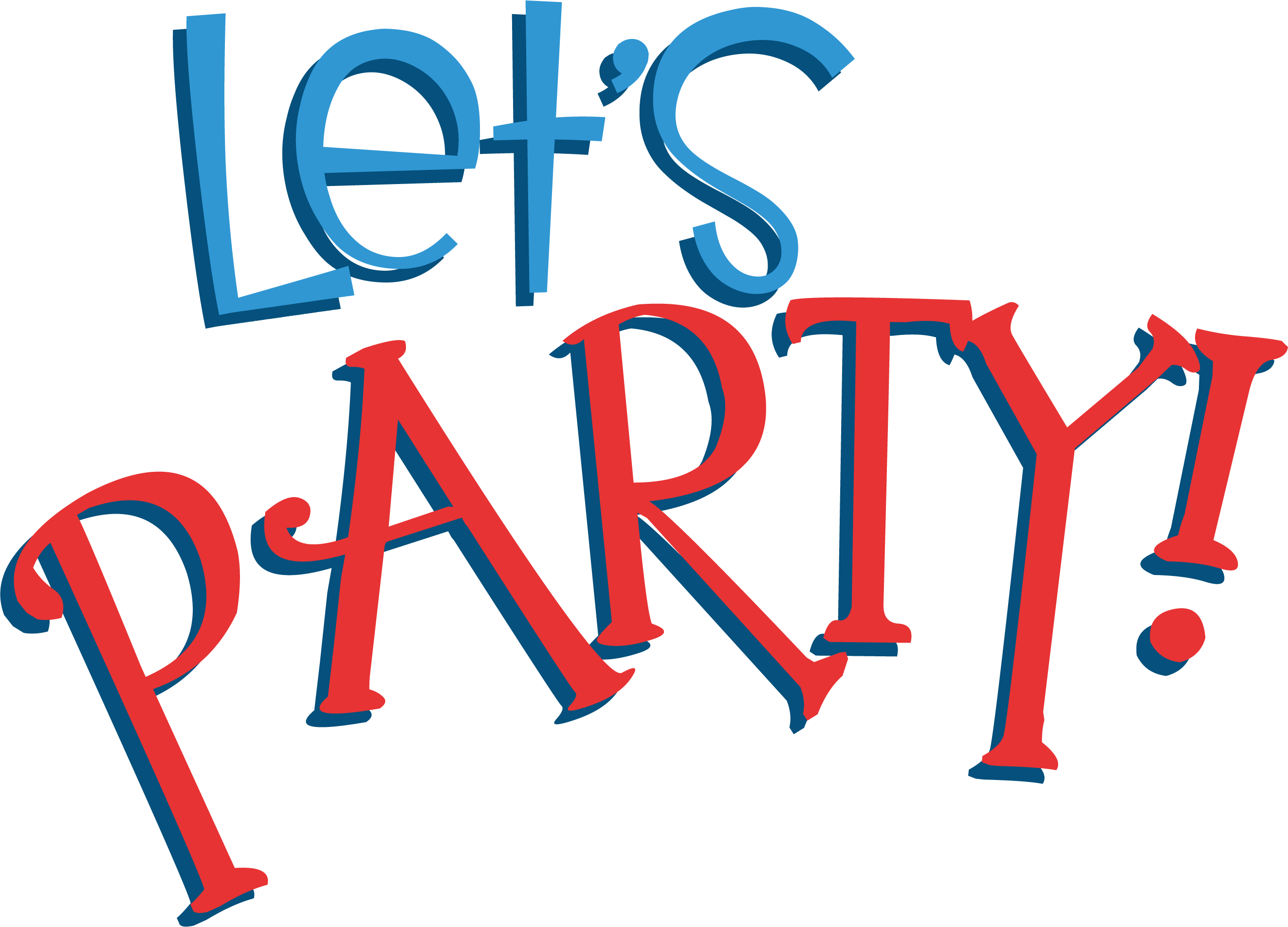 Let's Party Phrase SVG Cut File
