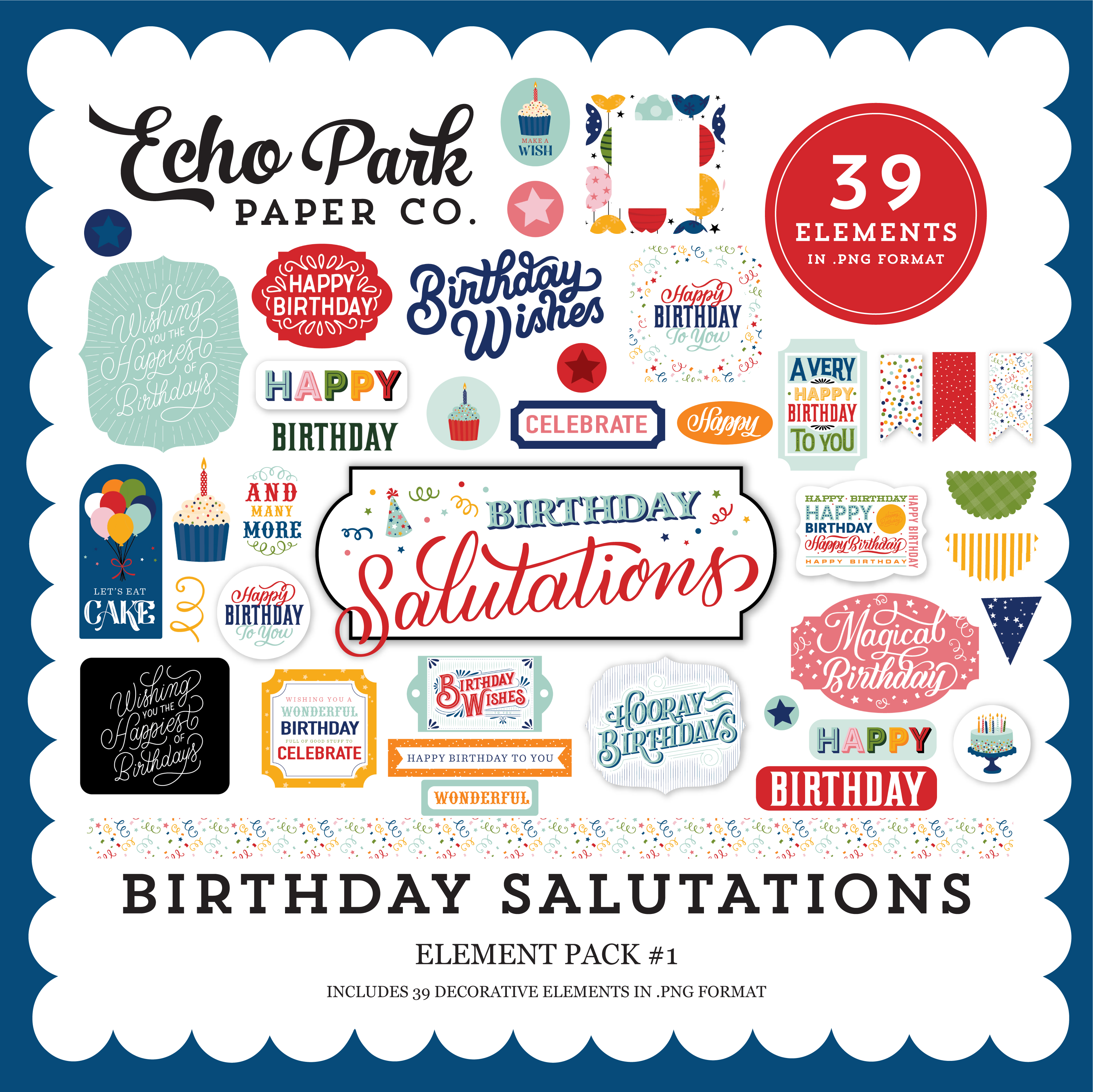 Birthday Salutations Element Pack #1
