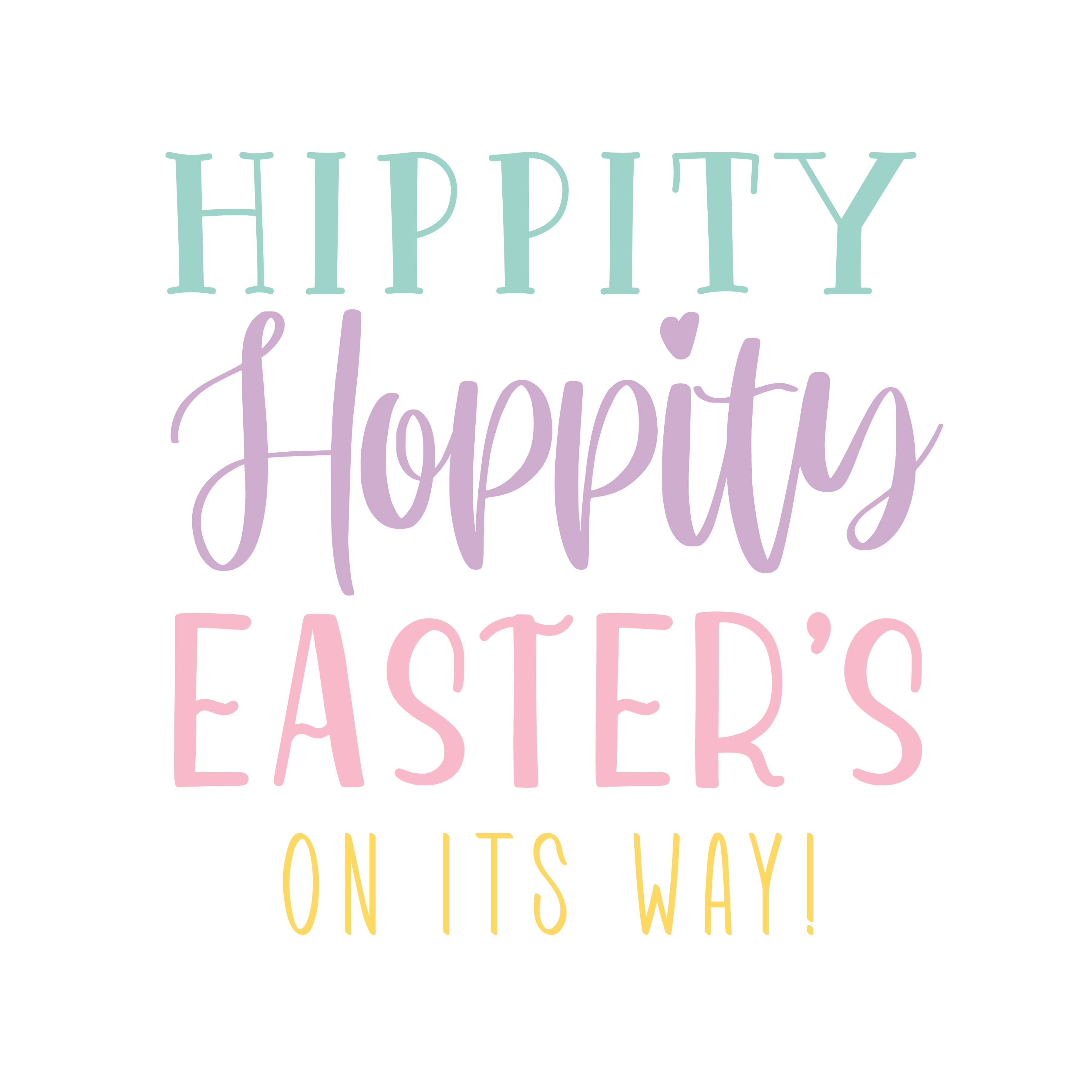 Hippity Hoppity SVG Cut File - Snap Click Supply Co.