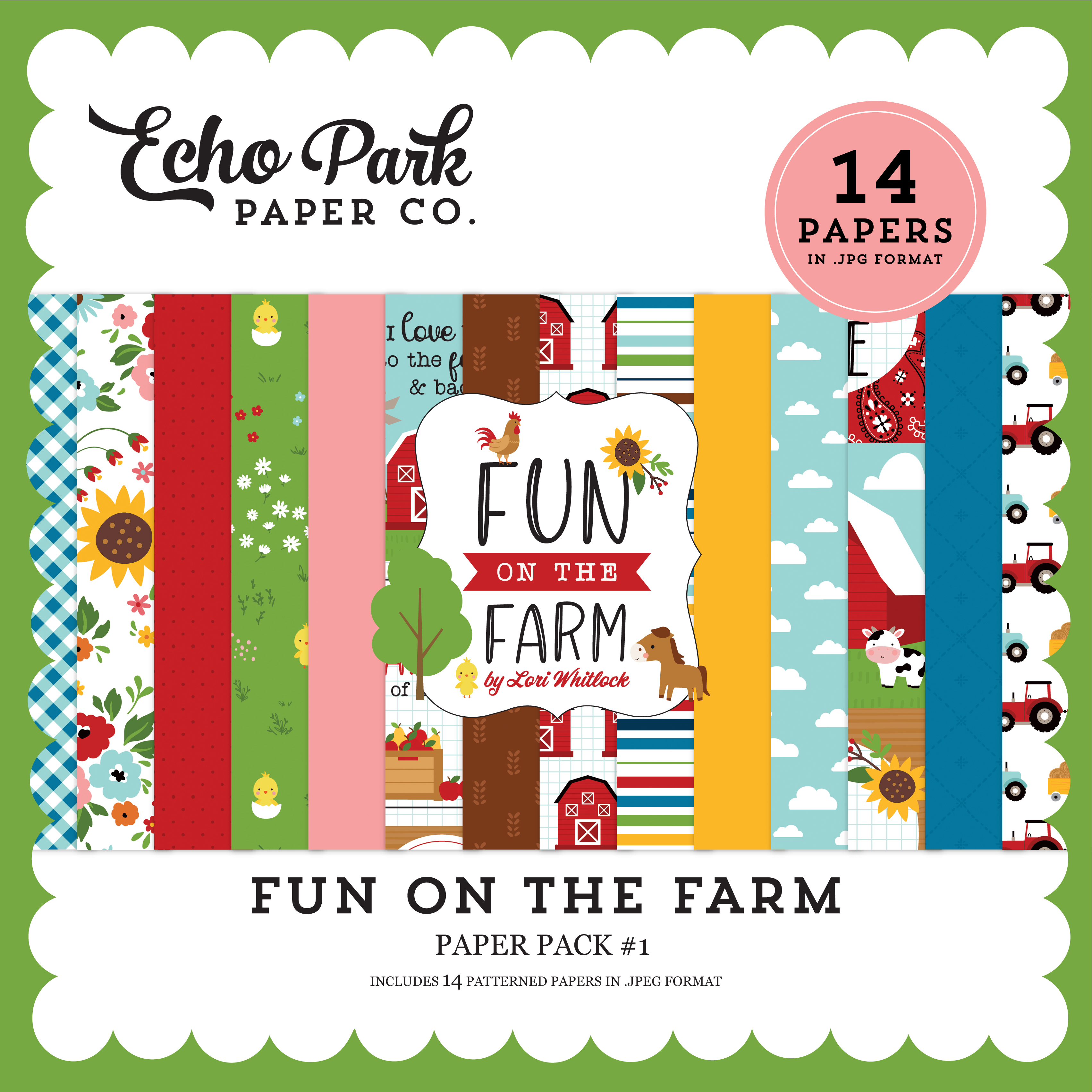 Fun on the Farm by Echo Park Paper Pack