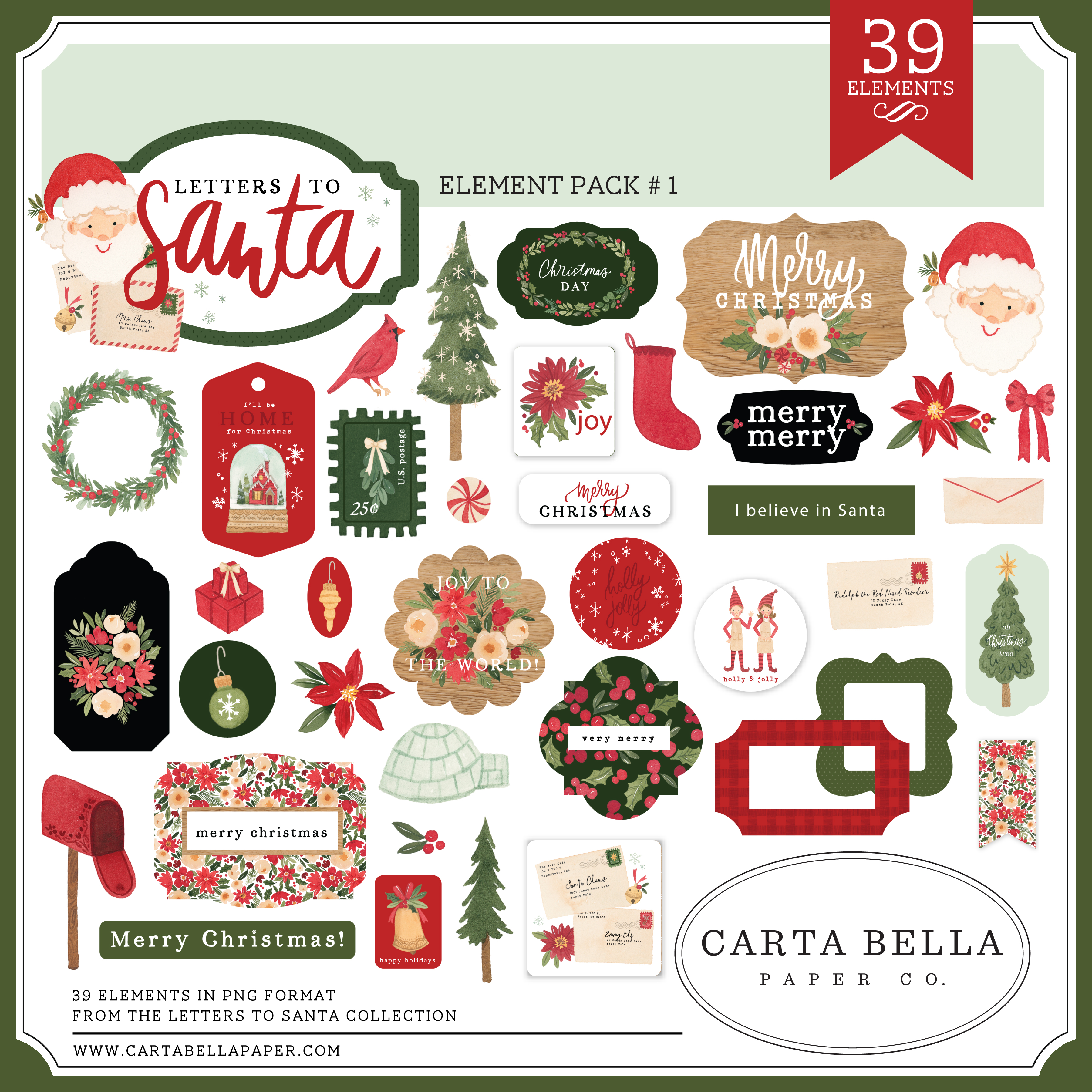 Letters To Santa Element Pack #1