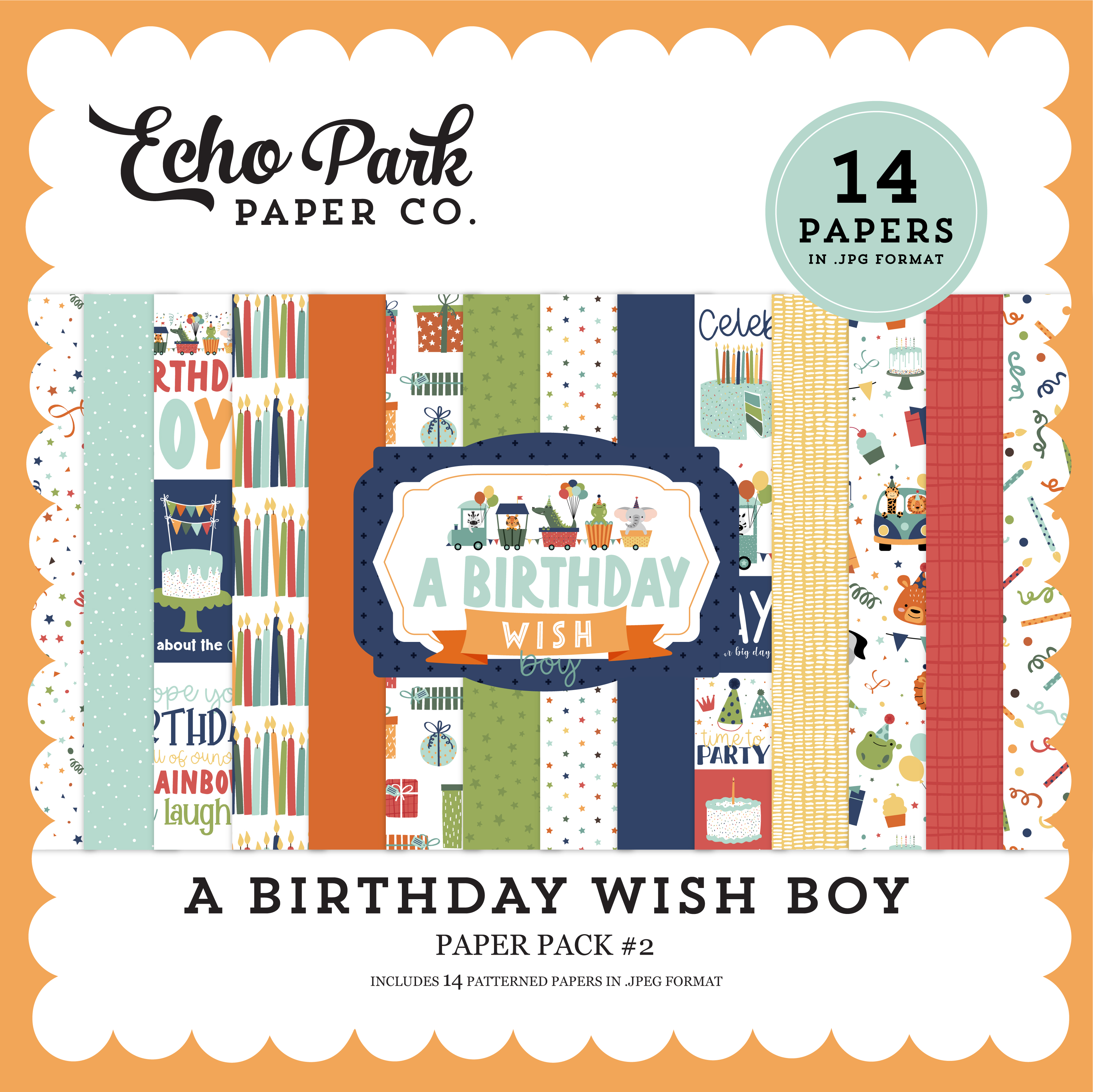 A Birthday Wish Boy Paper Pack #2