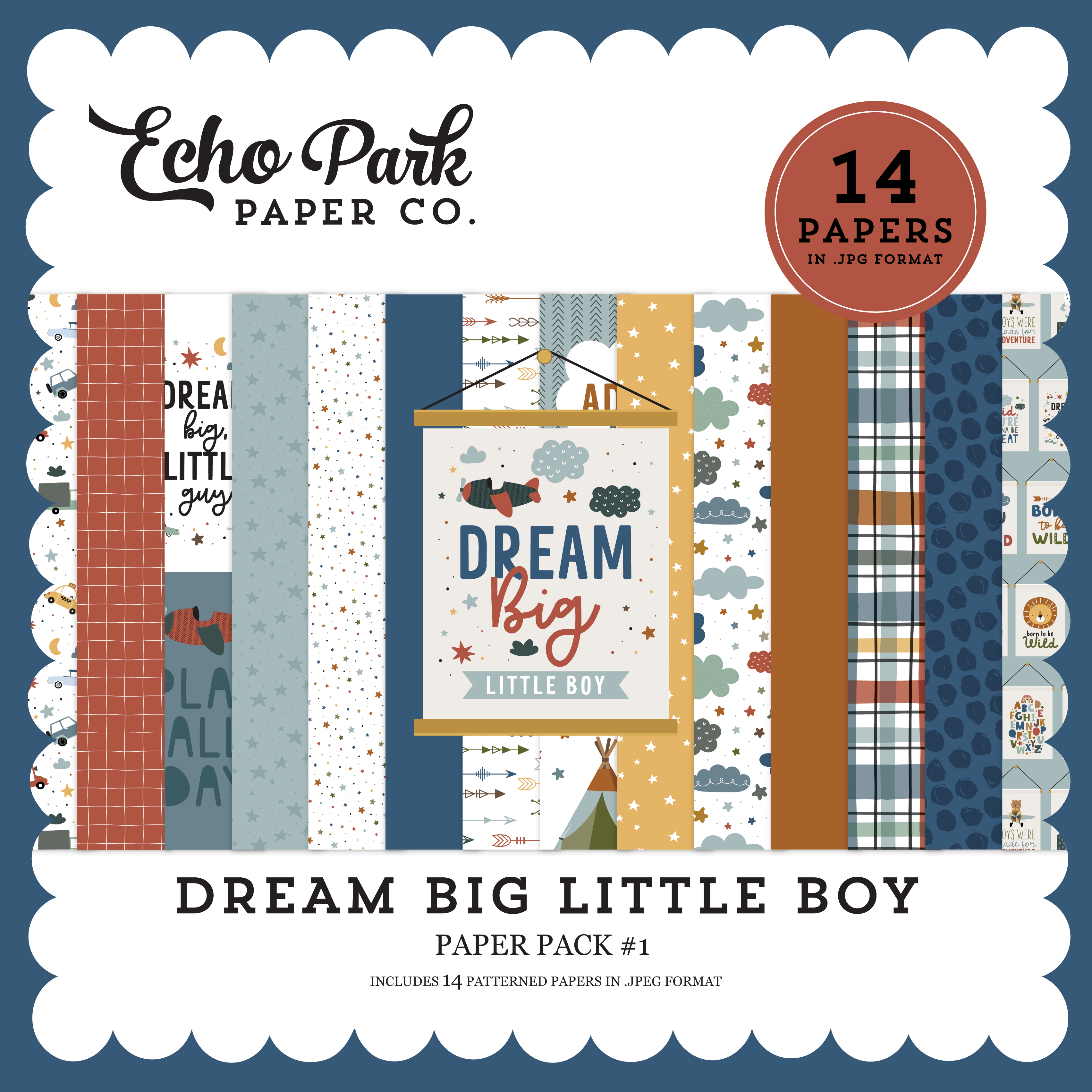 Dream Big Little Boy Paper Pack #1