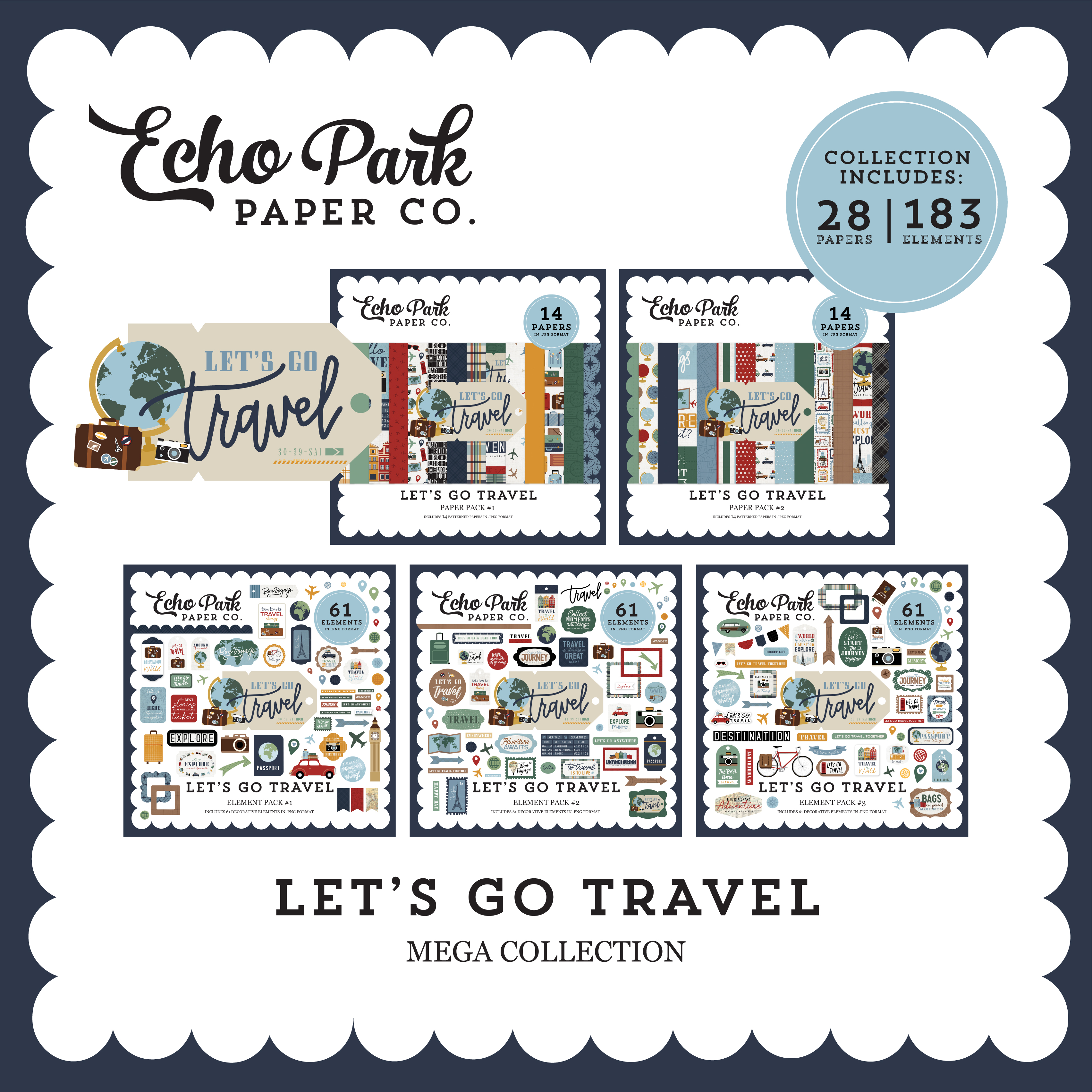 Let's Go Travel Mega Collection - Snap Click Supply Co.