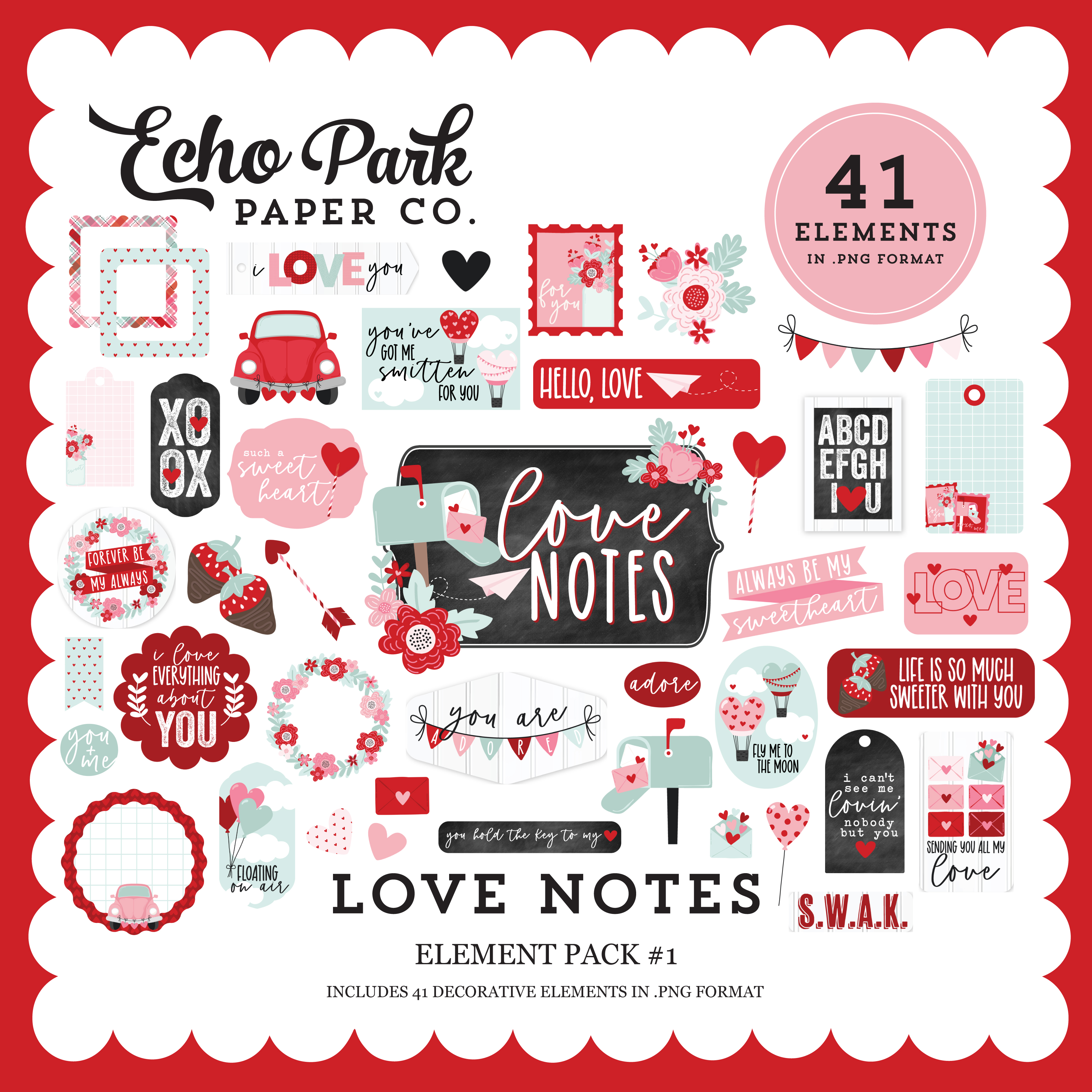 Love Notes Element Pack #2 - Snap Click Supply Co.