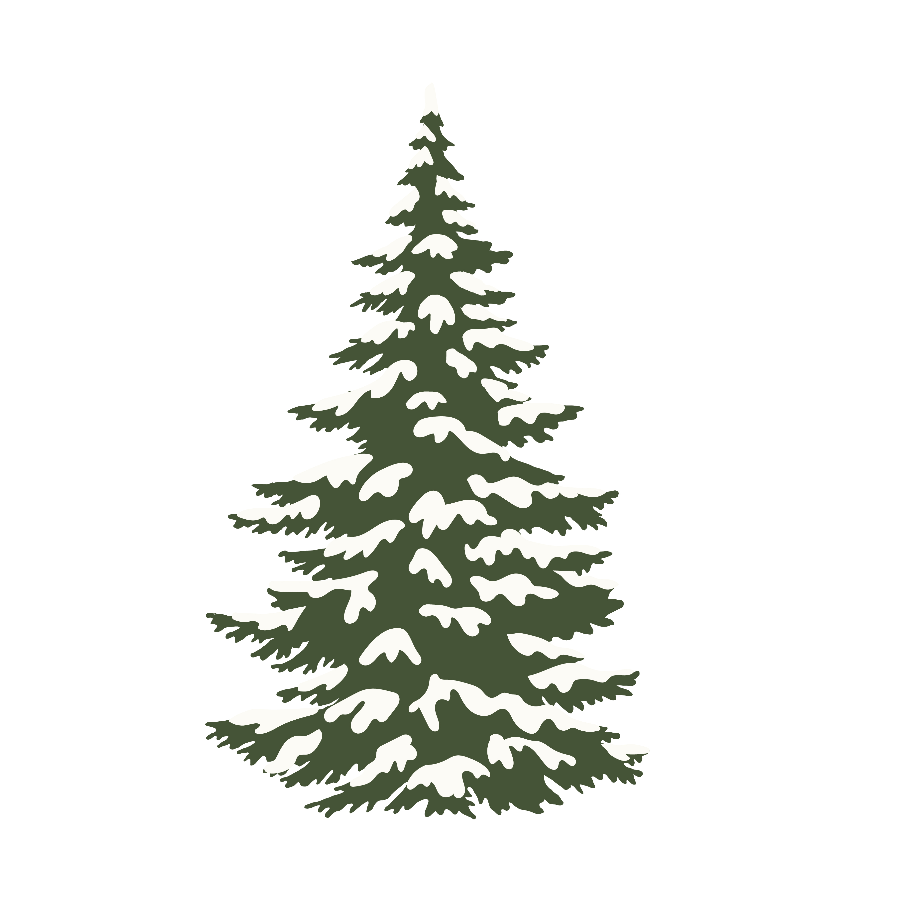 Snowy Tree SVG Cut File