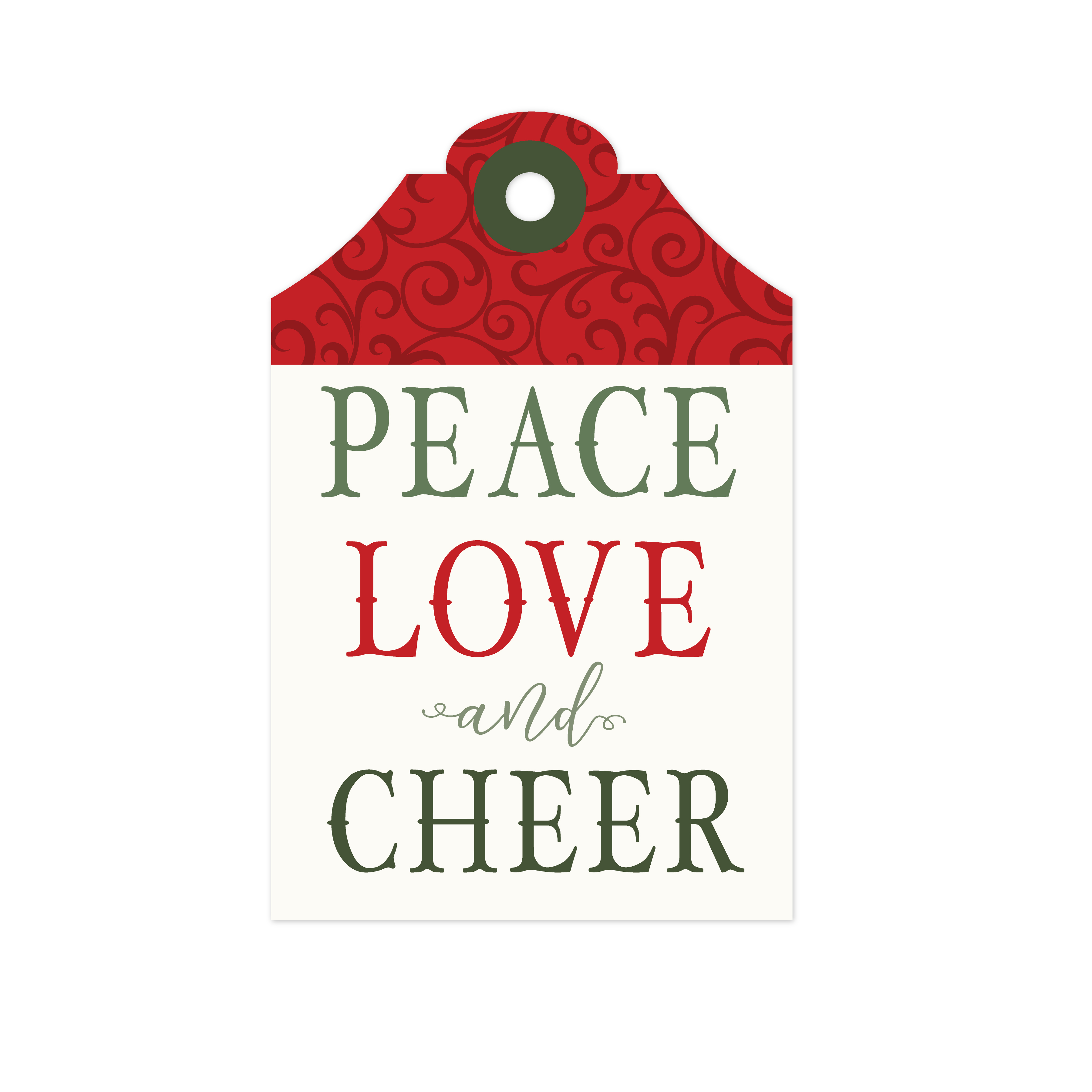 Peace Love and Cheer Print and Cut File