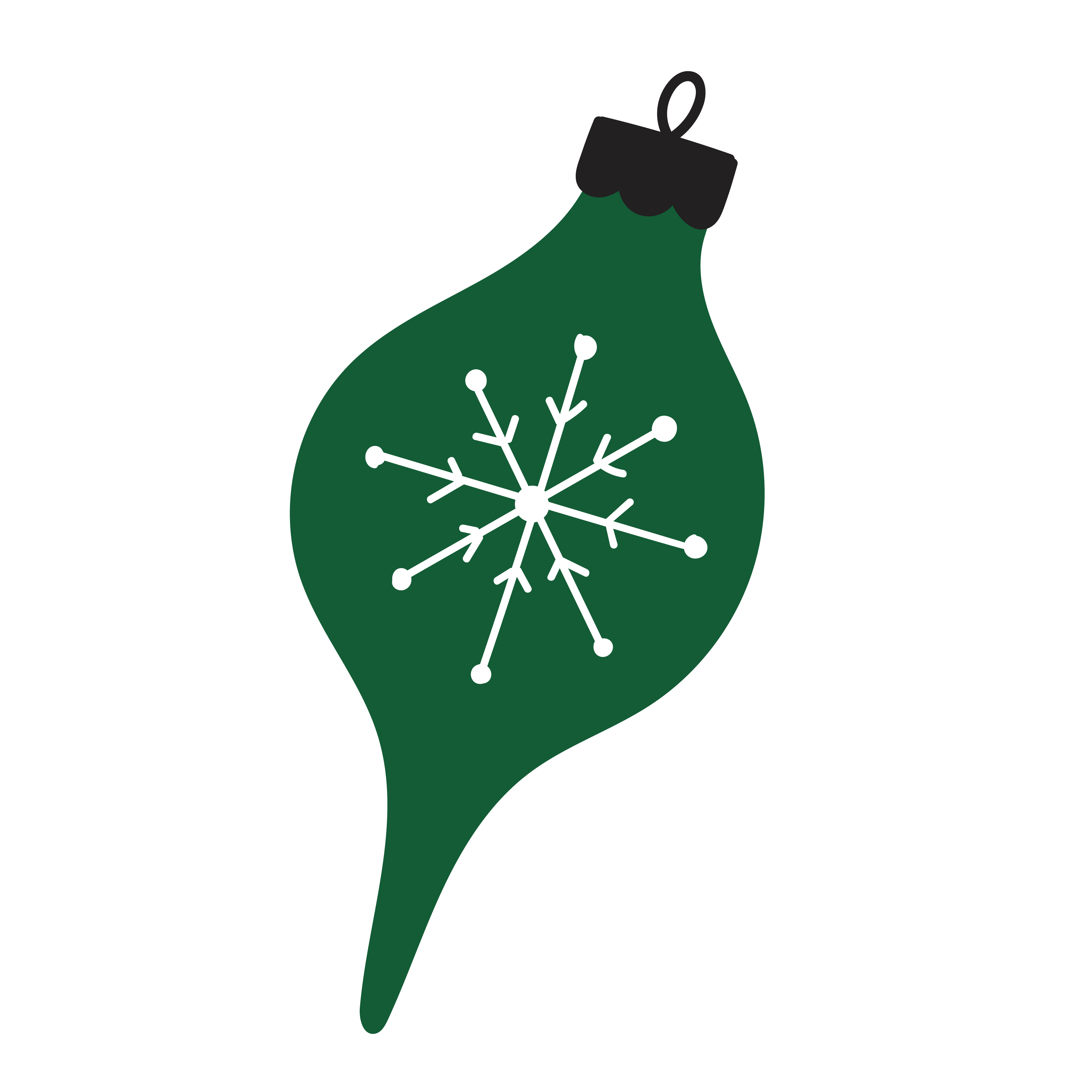 Snowflake Ornament SVG Cut File - Snap Click Supply Co.