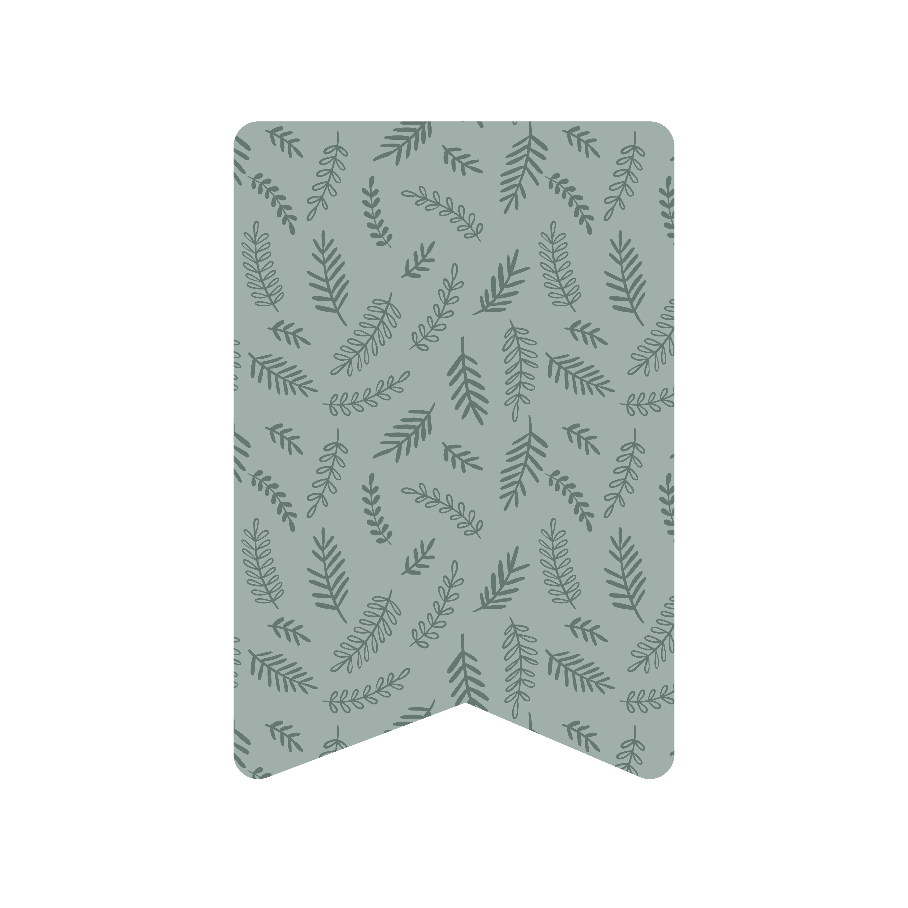 Green Leaf Flag Print and Cut File