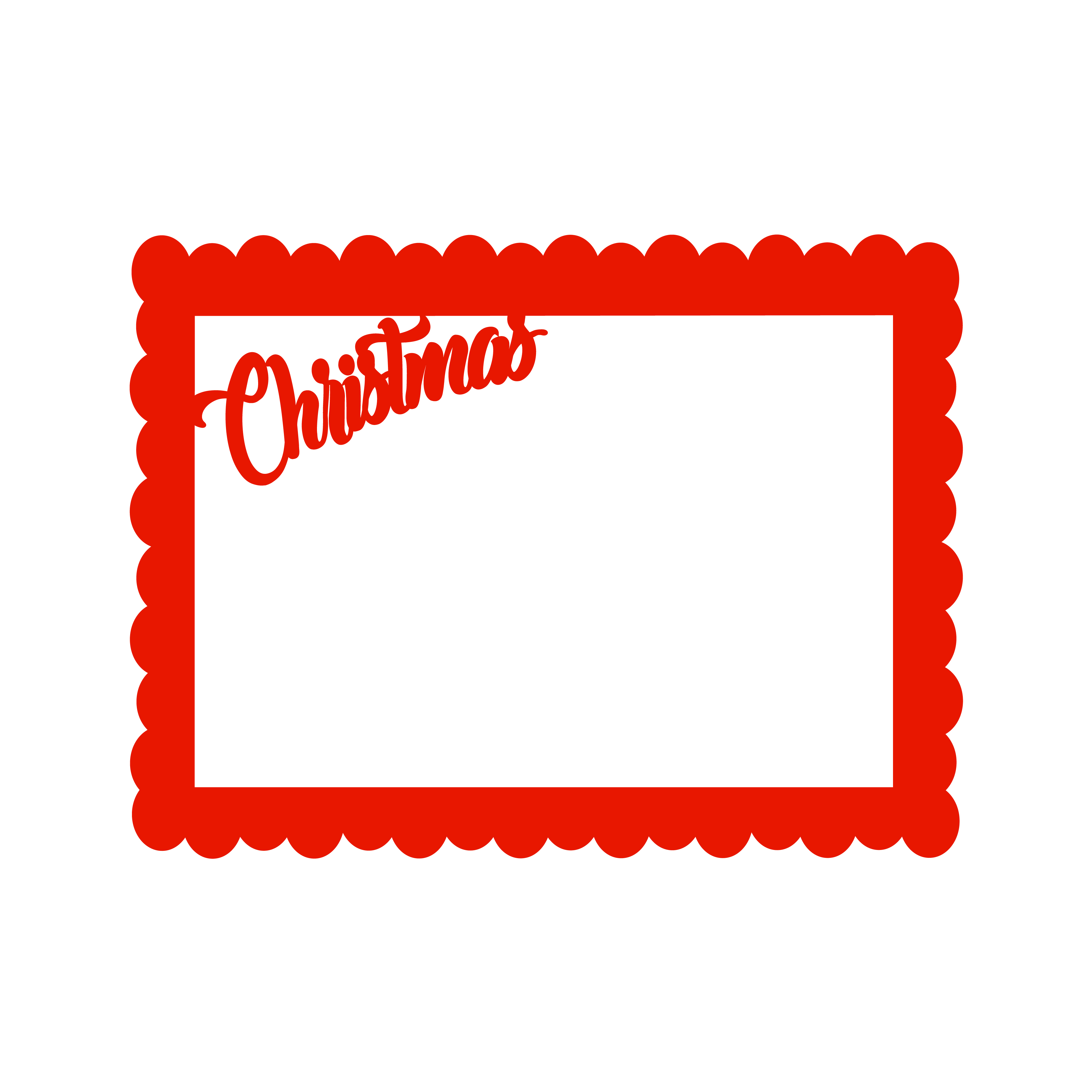 Christmas Frame SVG Cut File
