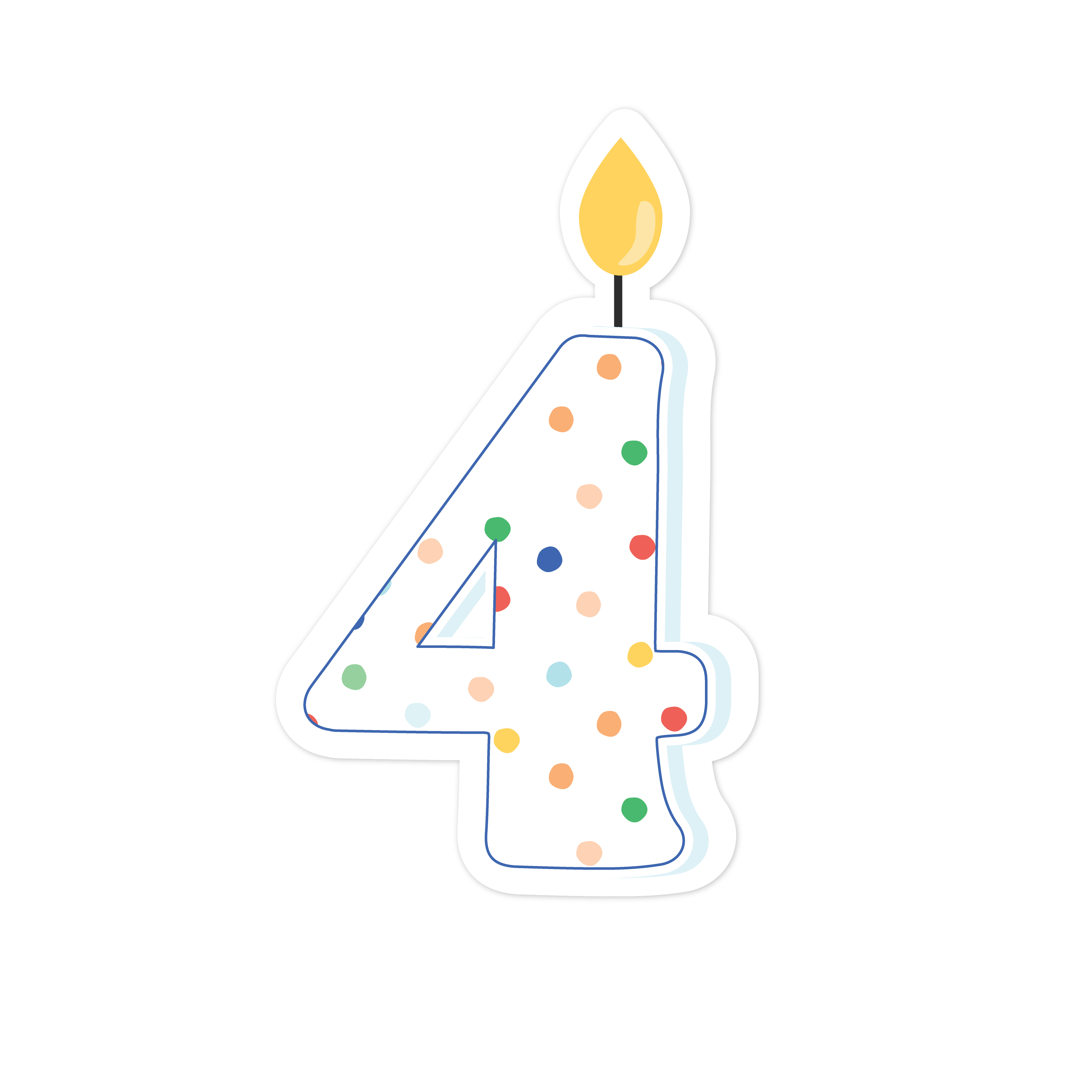 Four Candle Print & Cut File