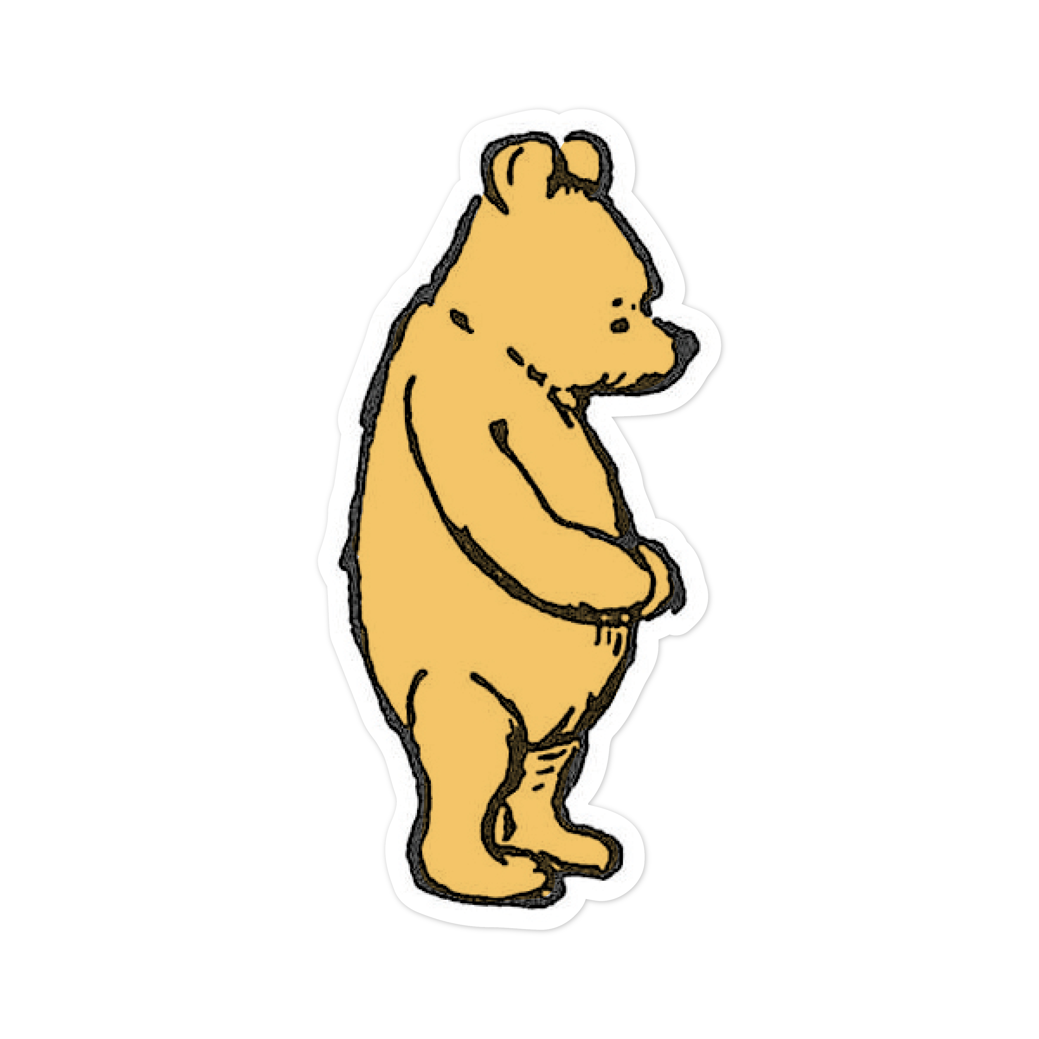 Pooh Looking Down Print & Cut File