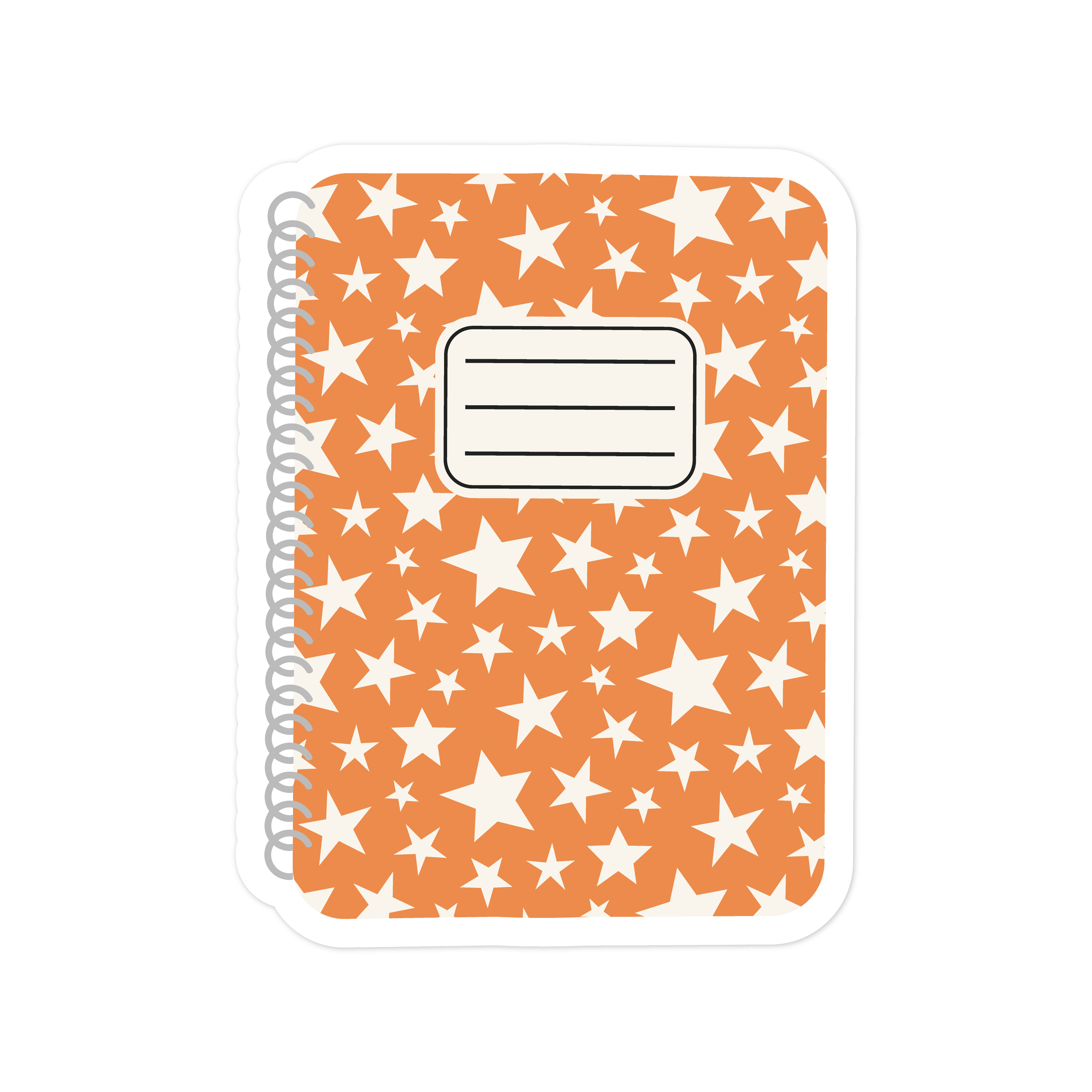 Star Notebook SVG Print and Cut File