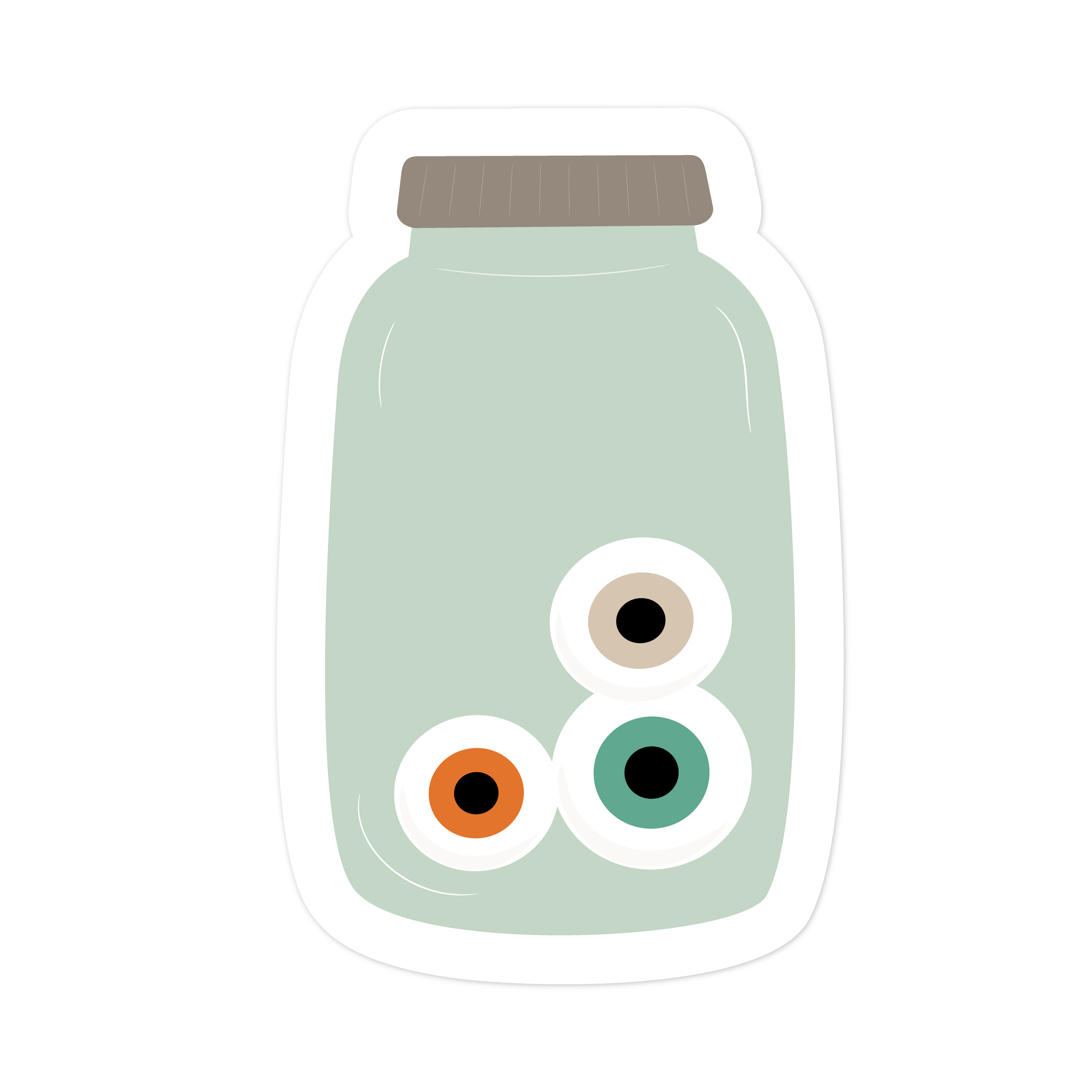 Eyes in Jar Print and Cut File