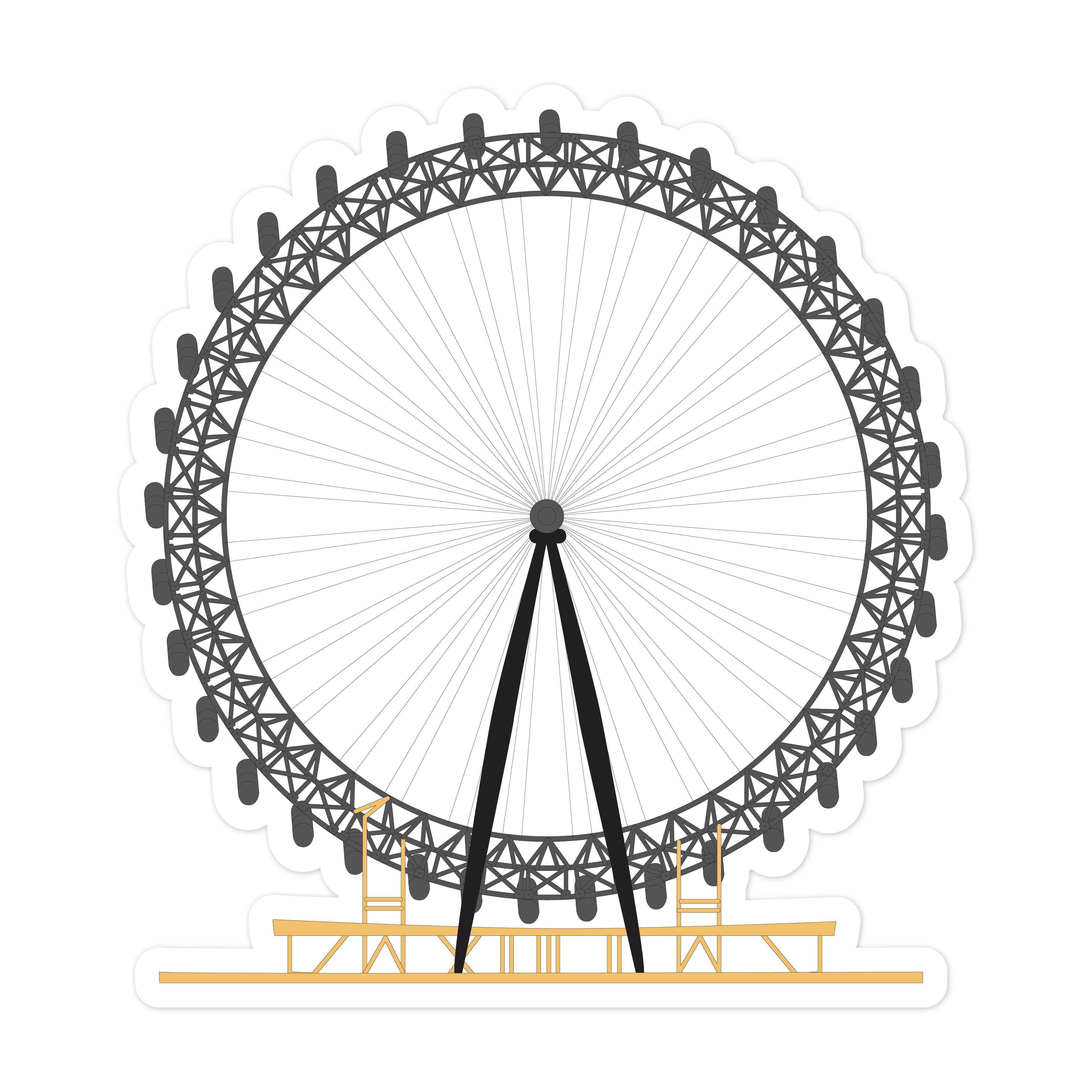 London Eye Print and Cut File