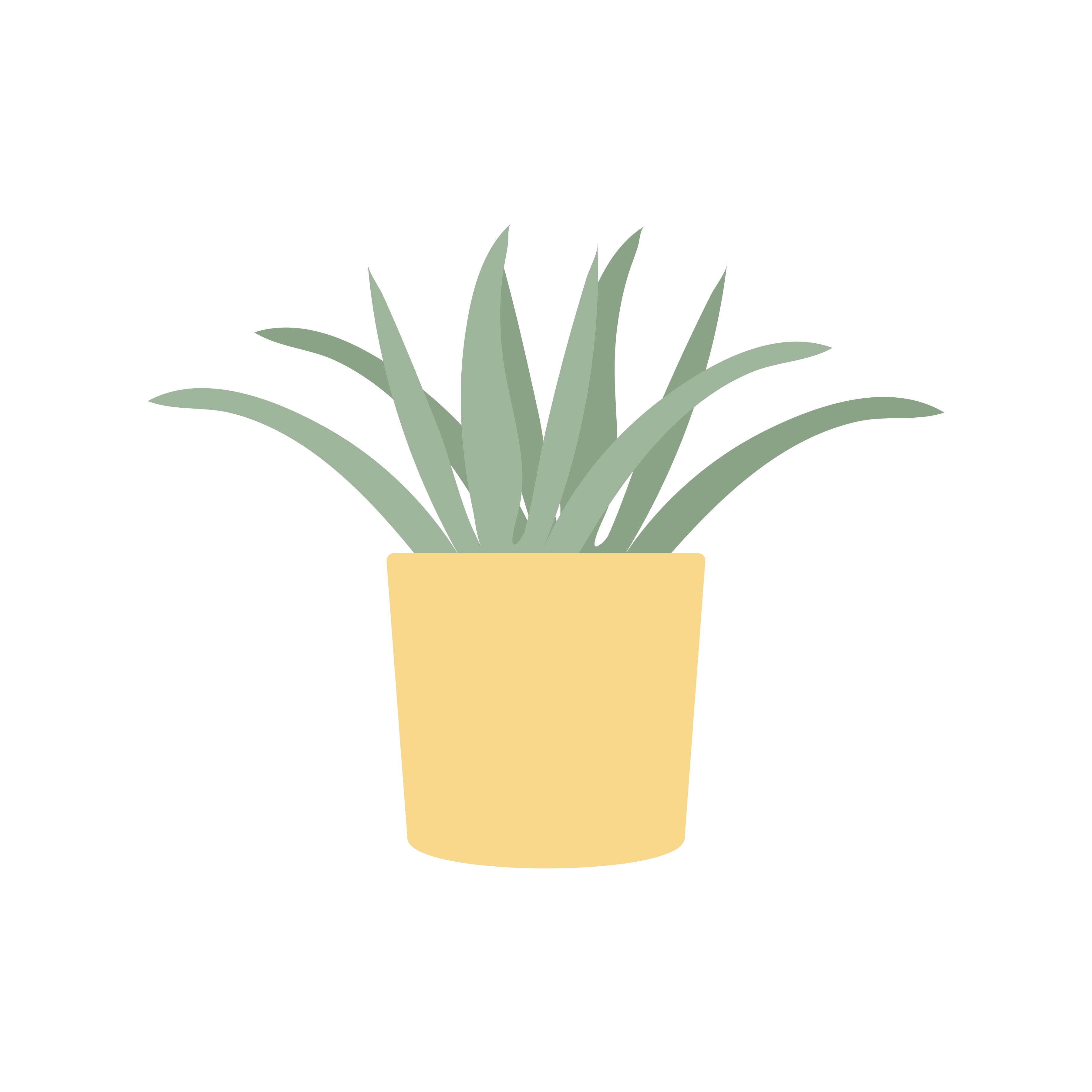 Potted Snake Plant SVG File