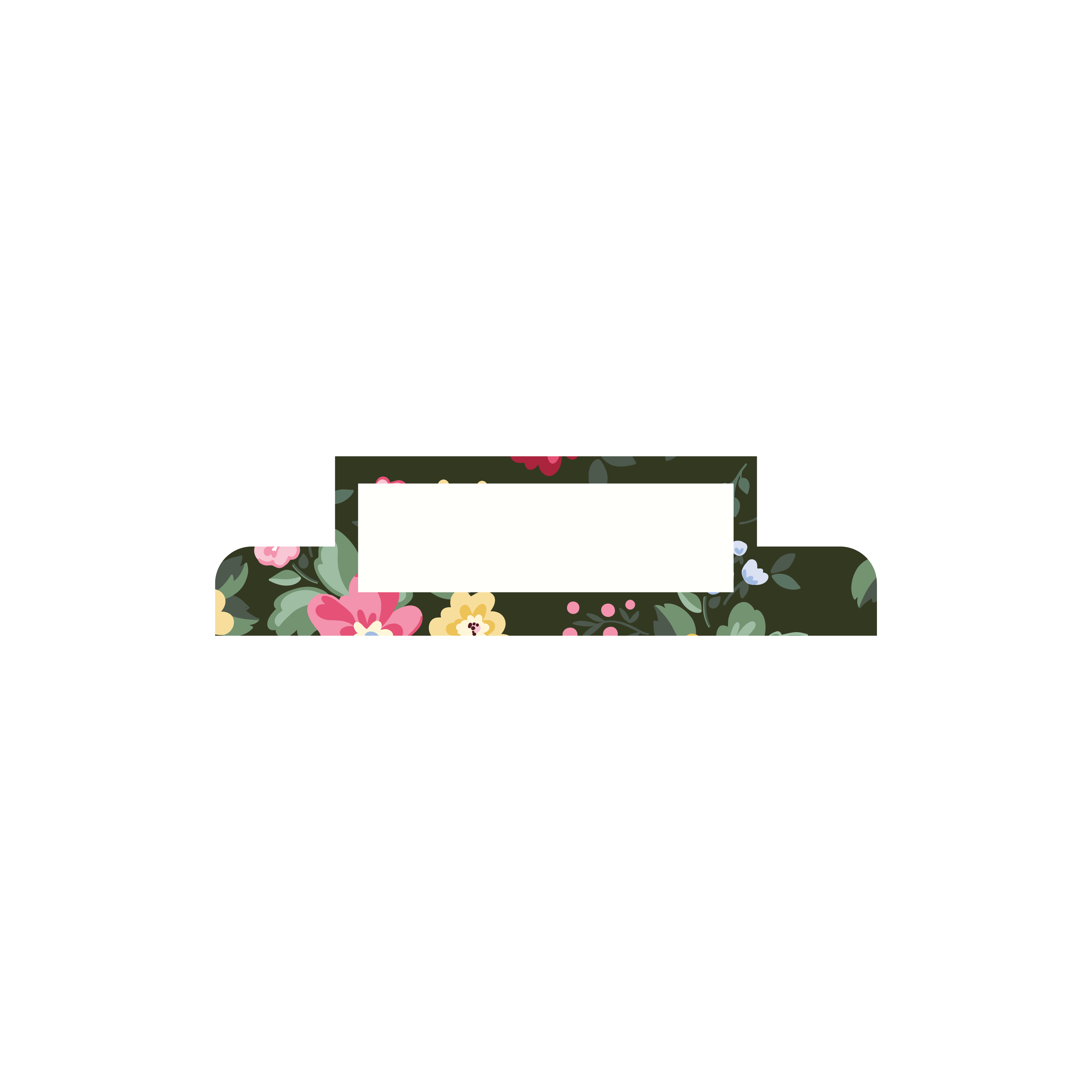 Floral Tab Print & Cut File