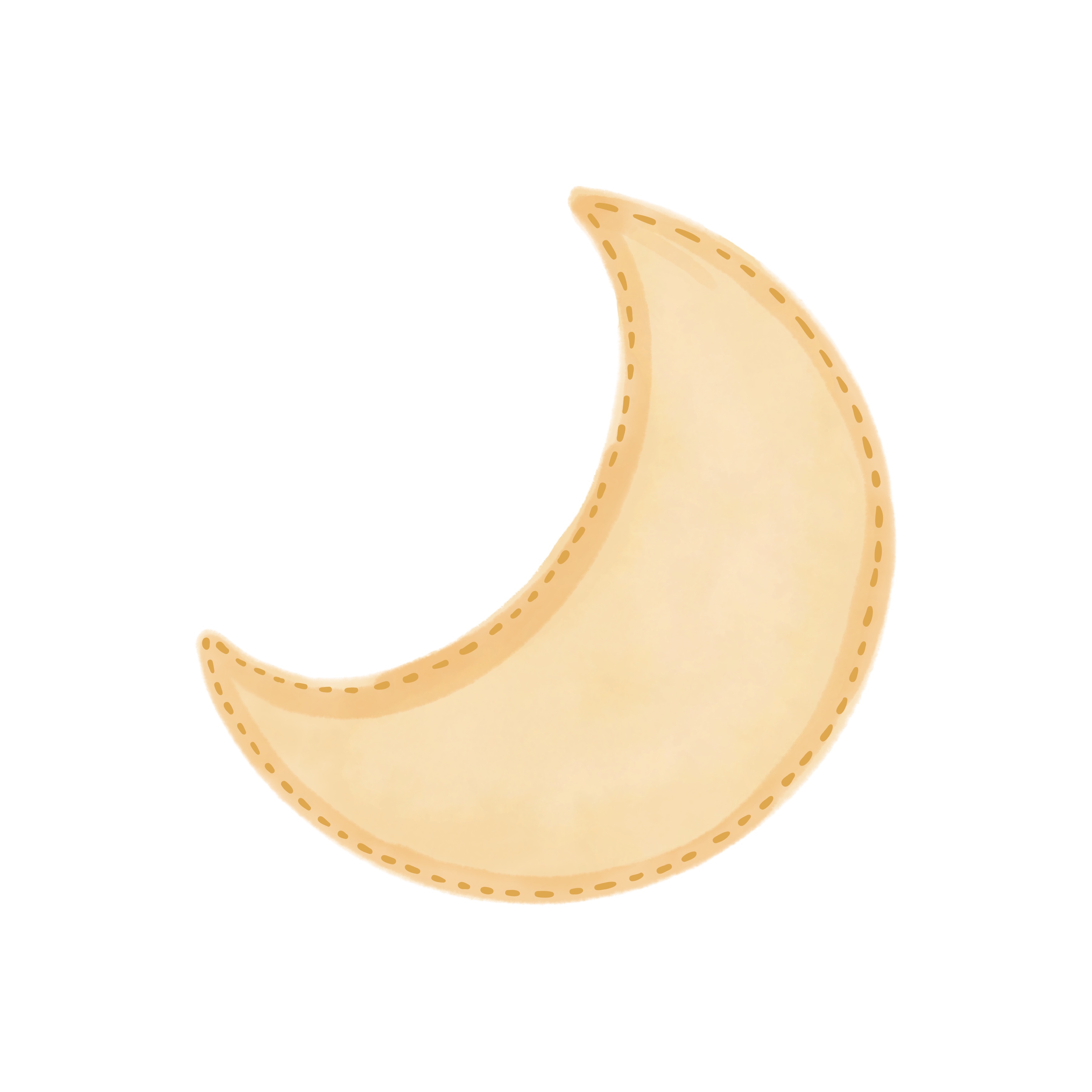 Stitched Moon SVG File