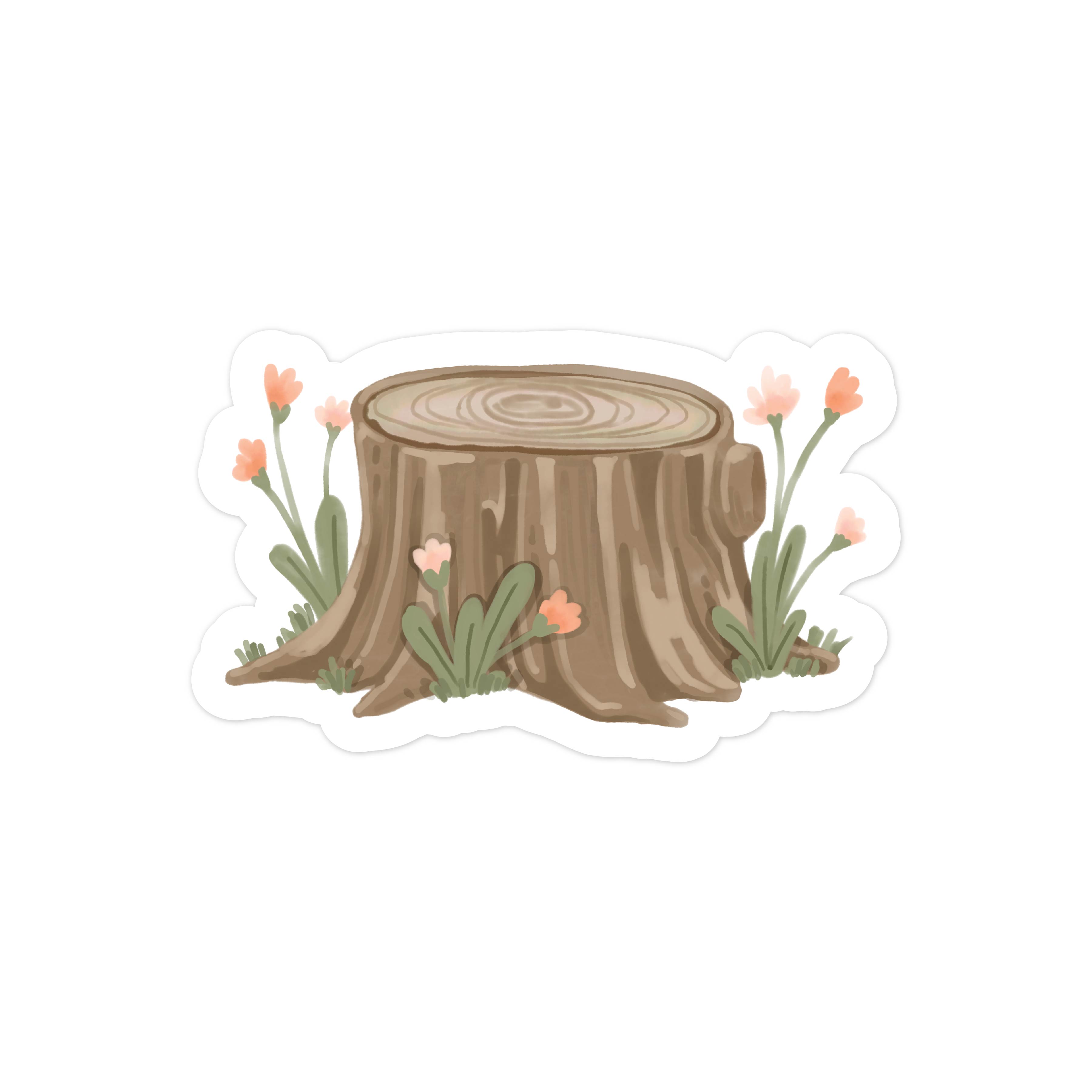 Tree Stump Print and Cut File