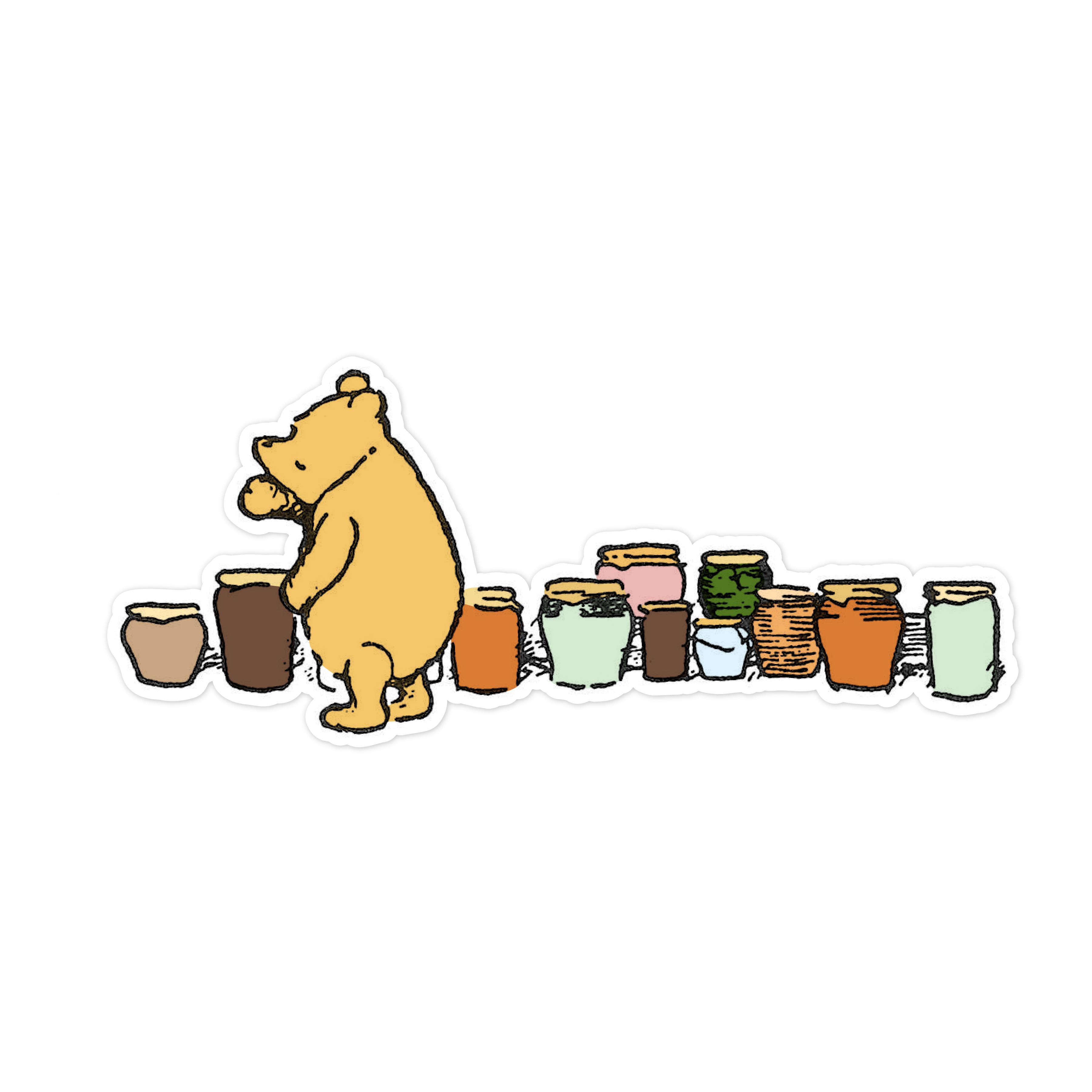 Honey Pot Pooh Print and Cut File