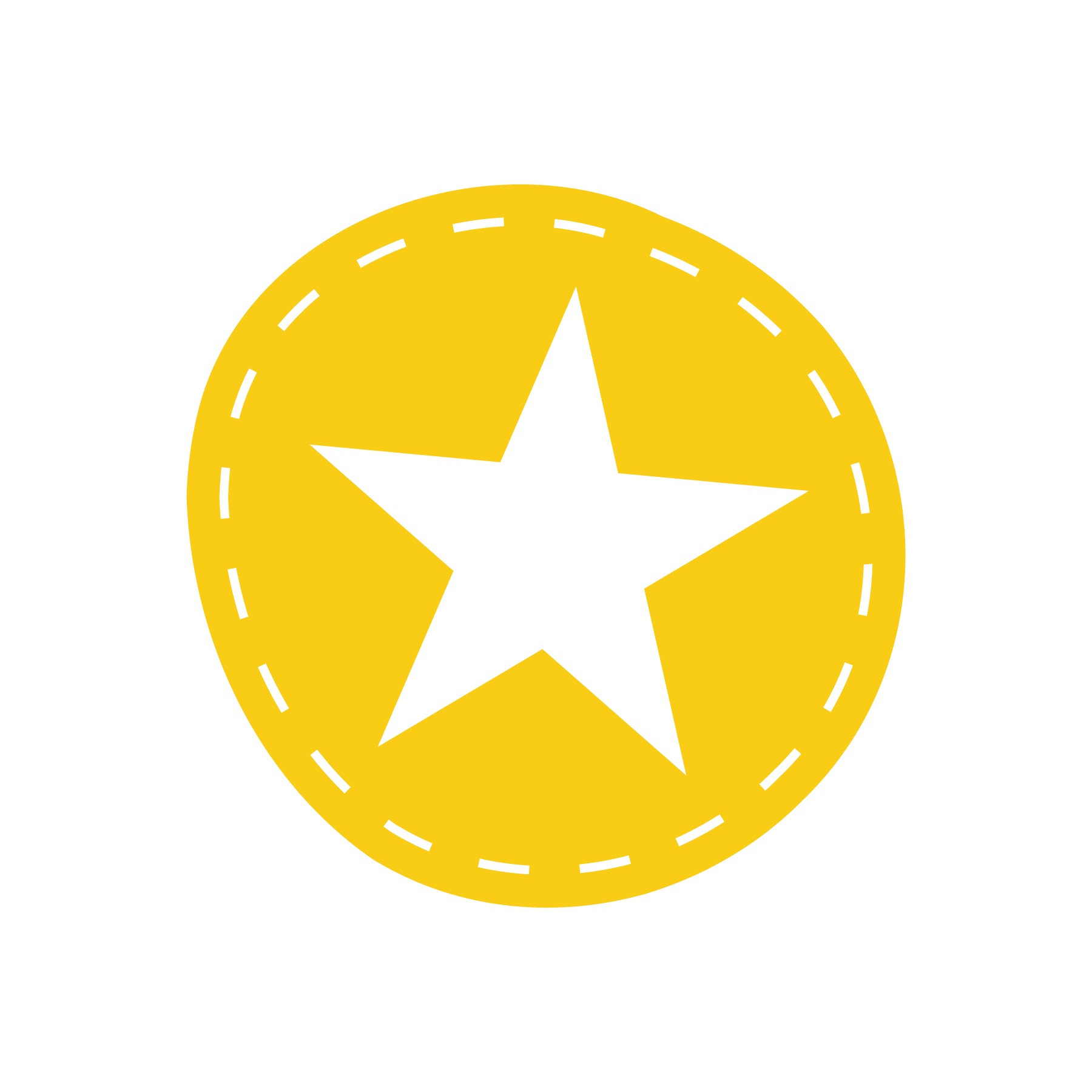 Star Button SVG File
