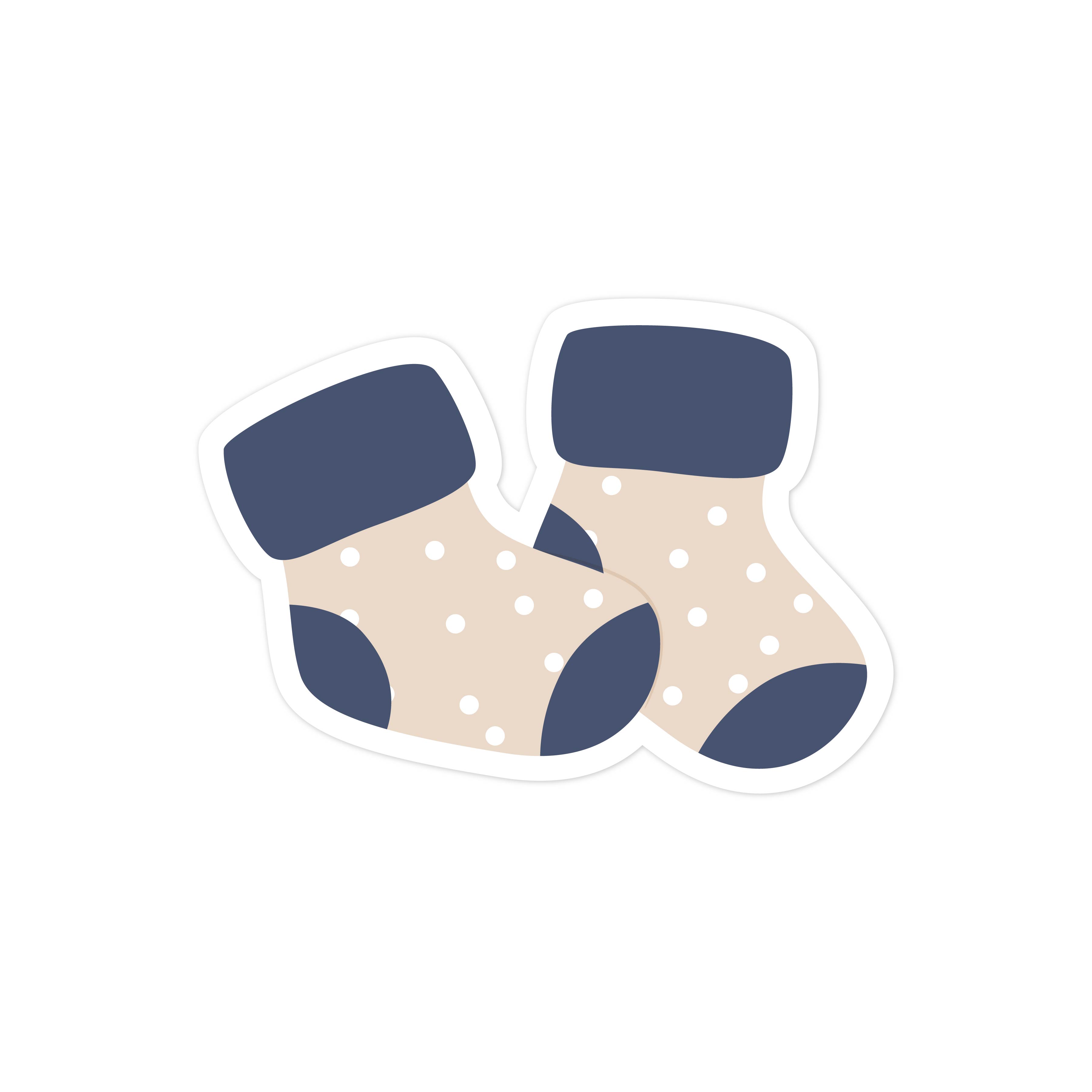 Baby Booties Print and Cut File