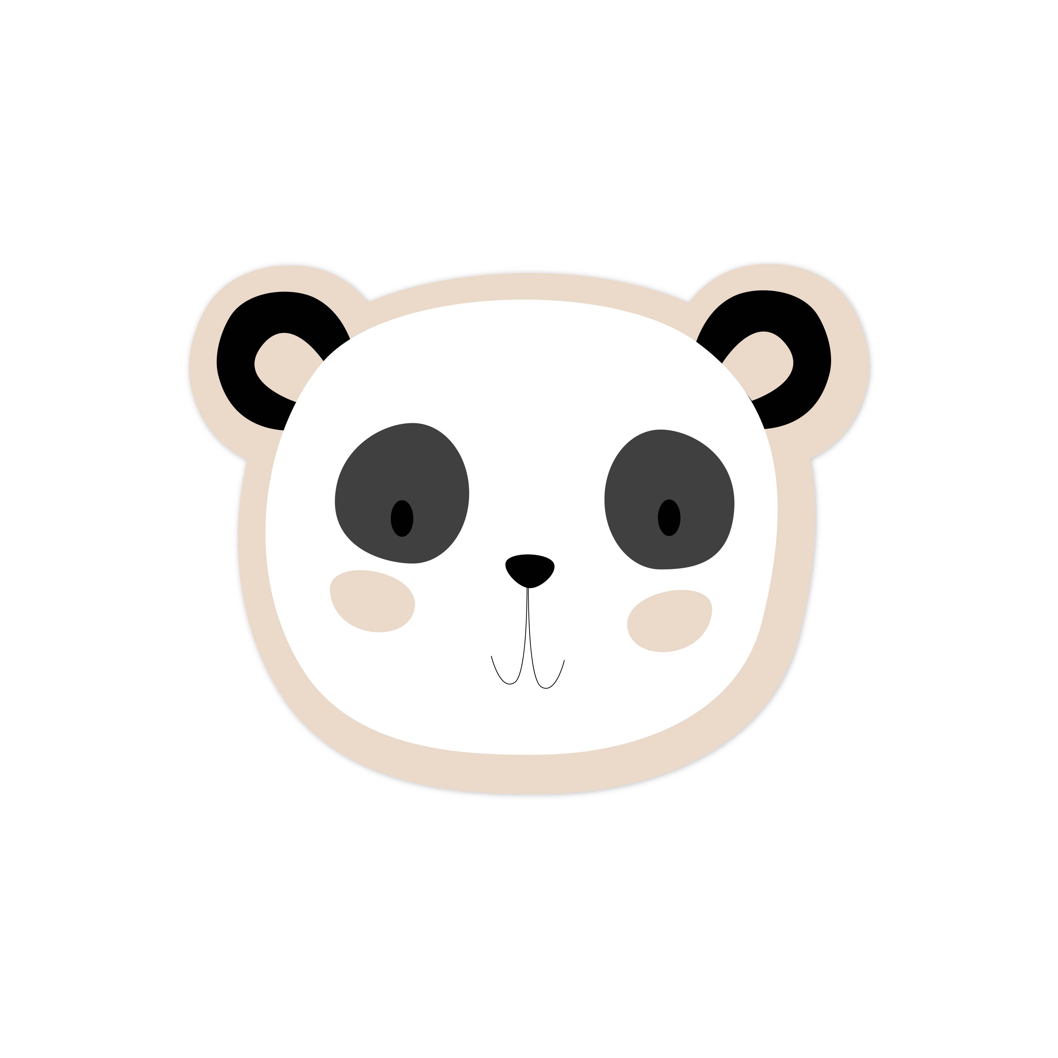 Baby Panda Print and Cut File
