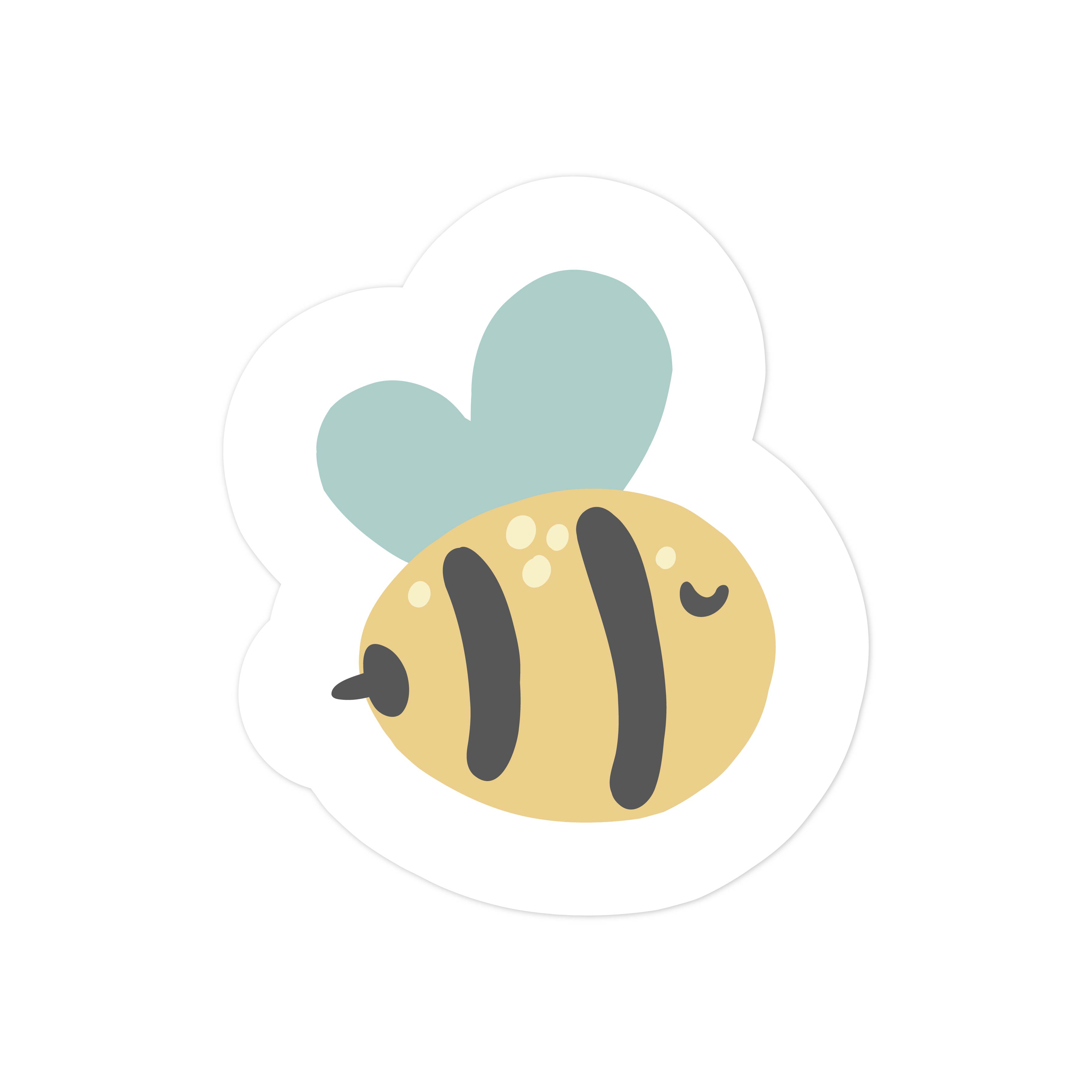 Garden Bee Print and Cut File