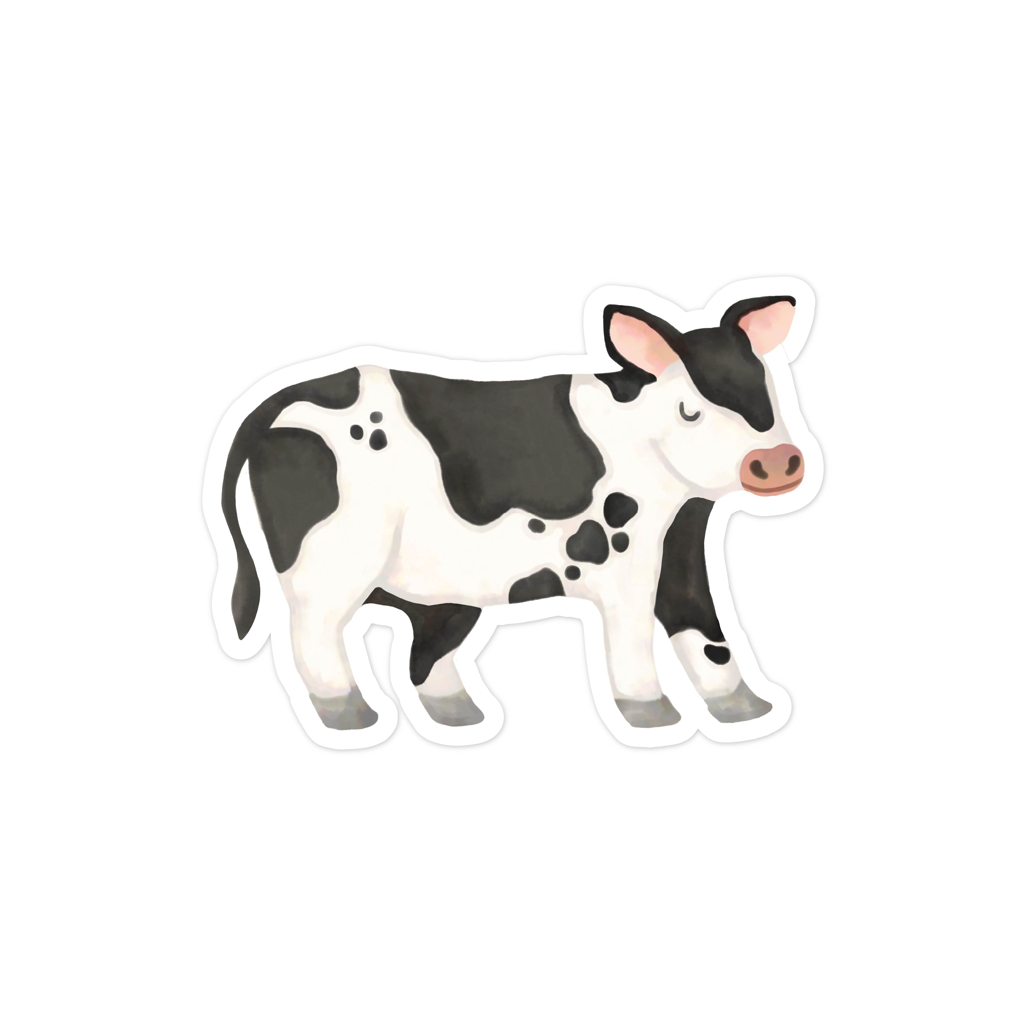 Baby Cow Print and Cut File
