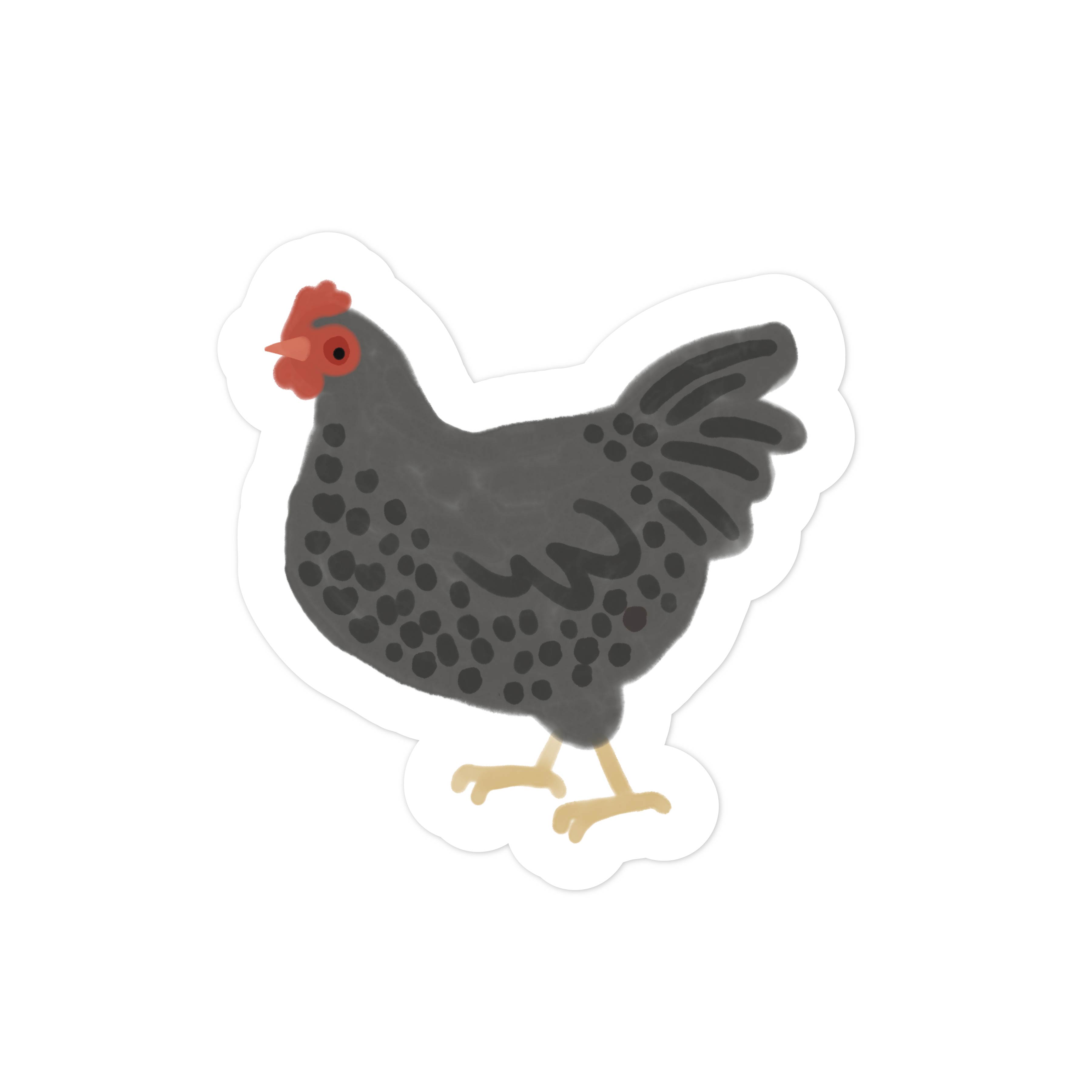 Black Chicken Print and Cut File