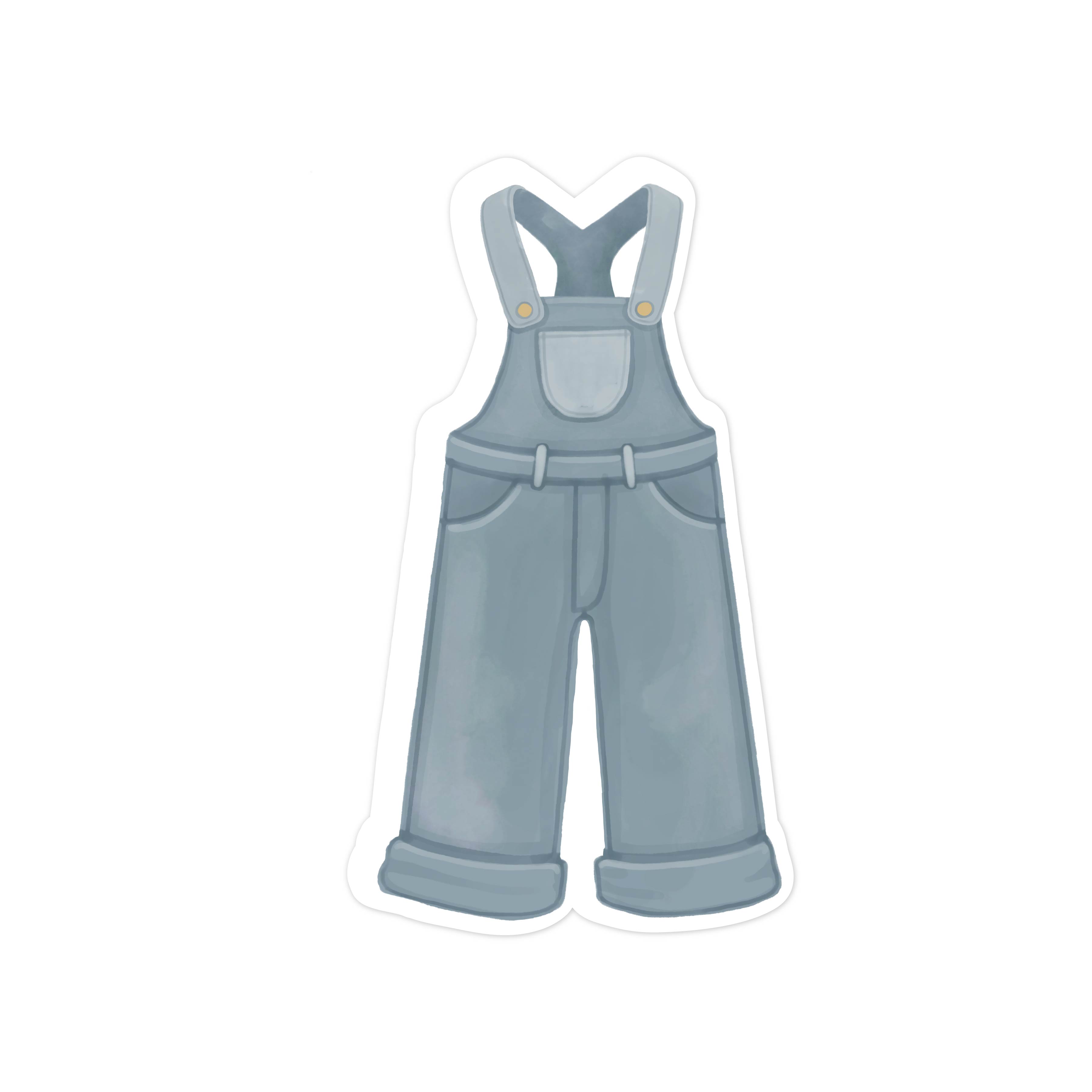 Farmer's Overalls Print and Cut File