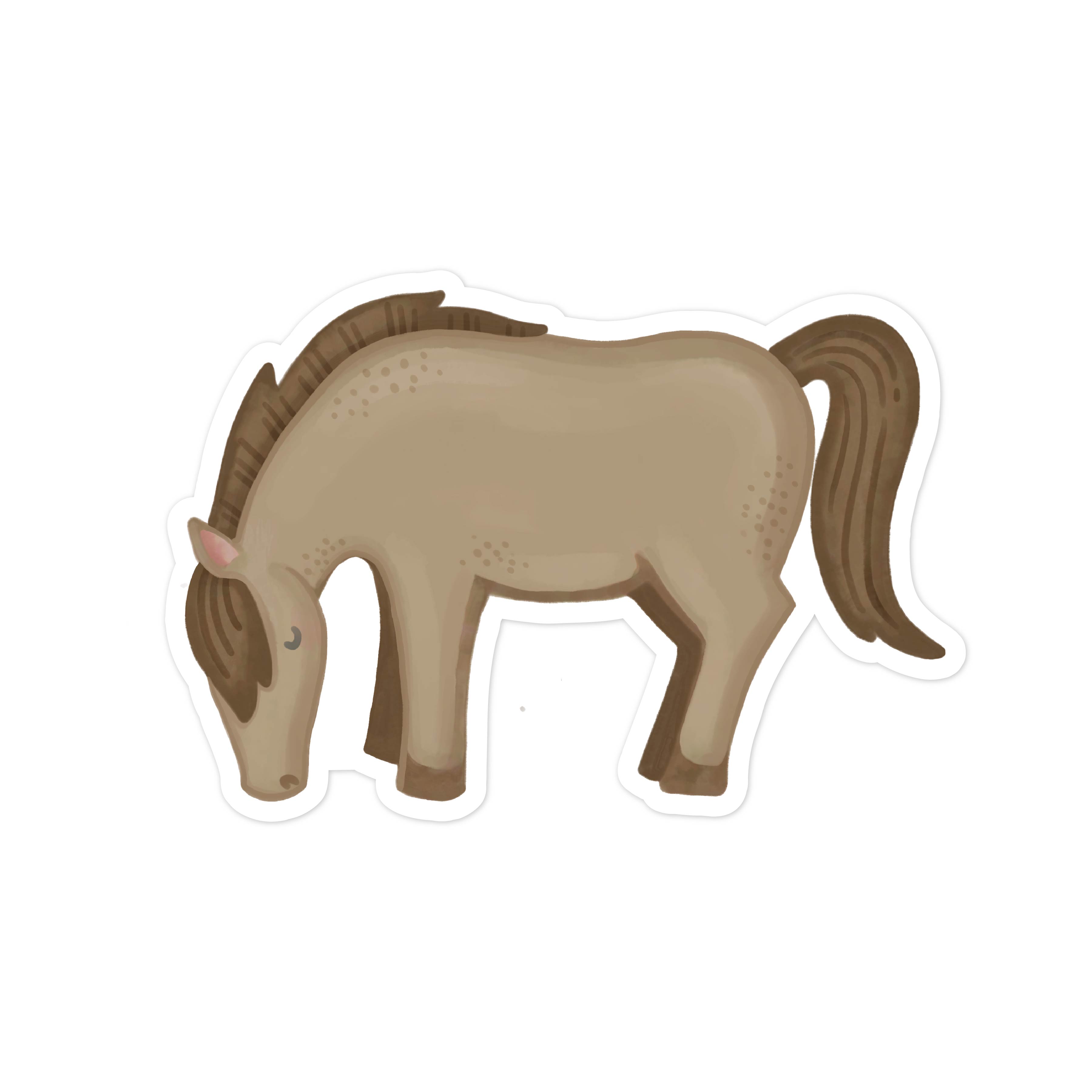 Grazing Horse Print and Cut File