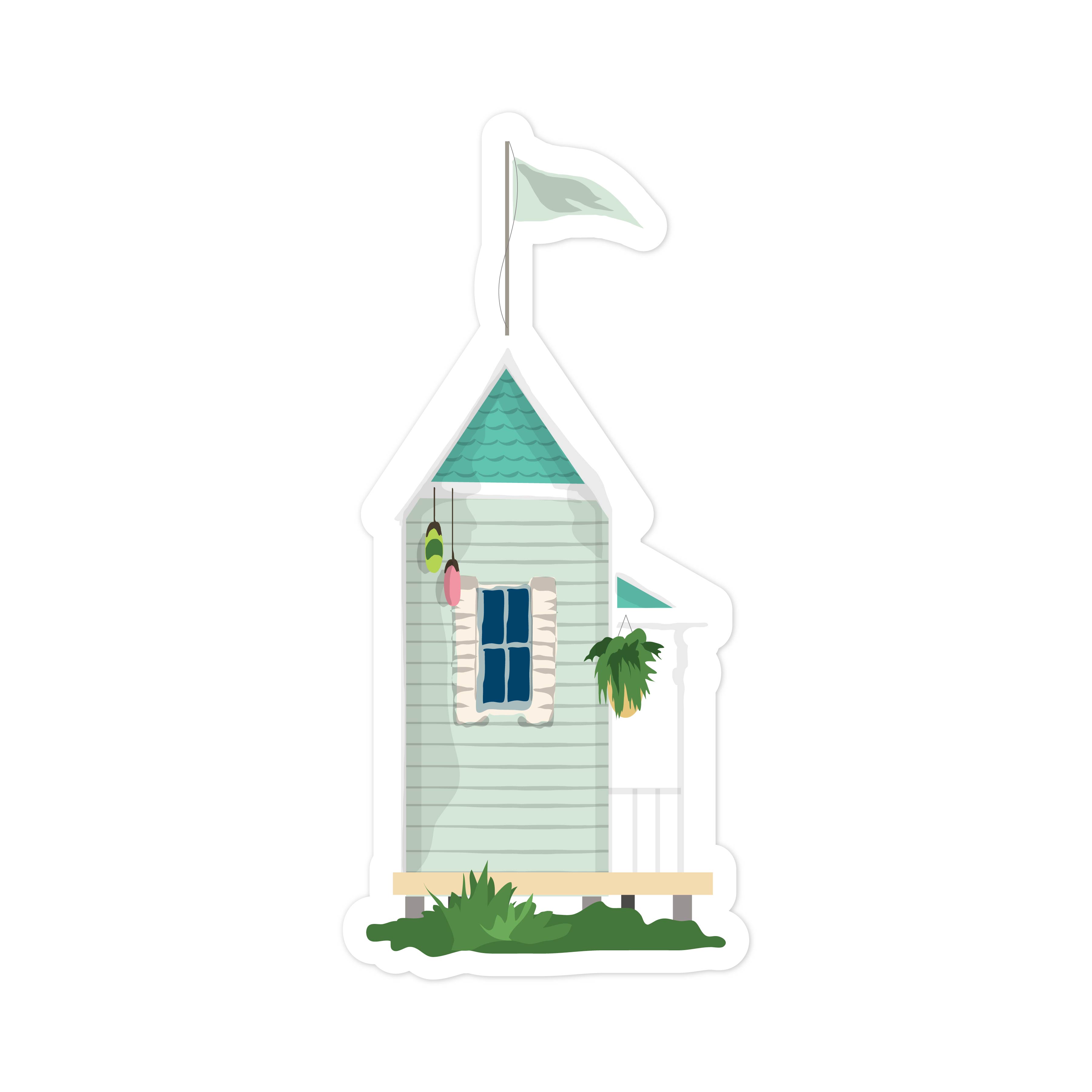 Tiny Beach House Print and Cut File