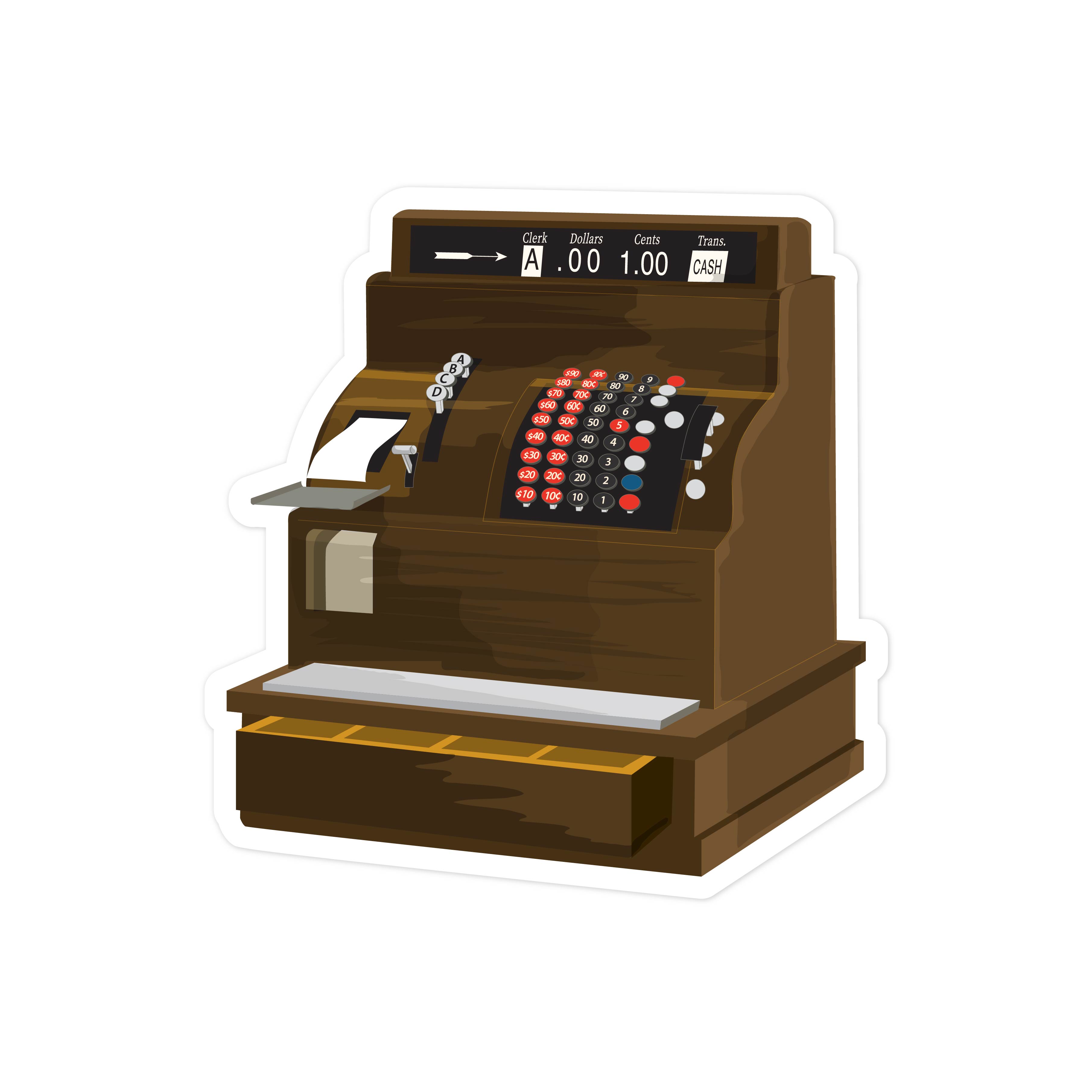 Vintage Checkout Print and Cut File