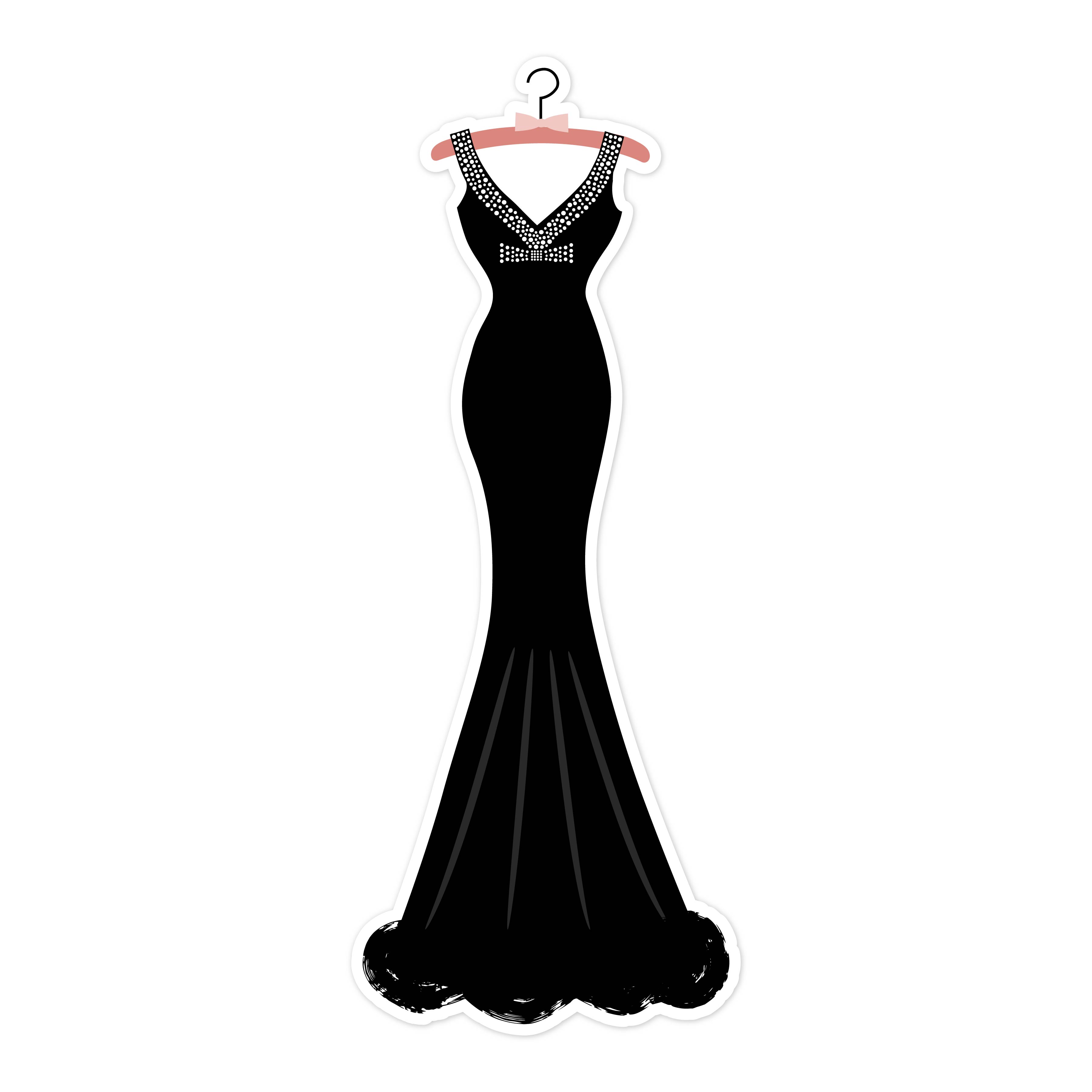 Little Black Dress Print and Cut File