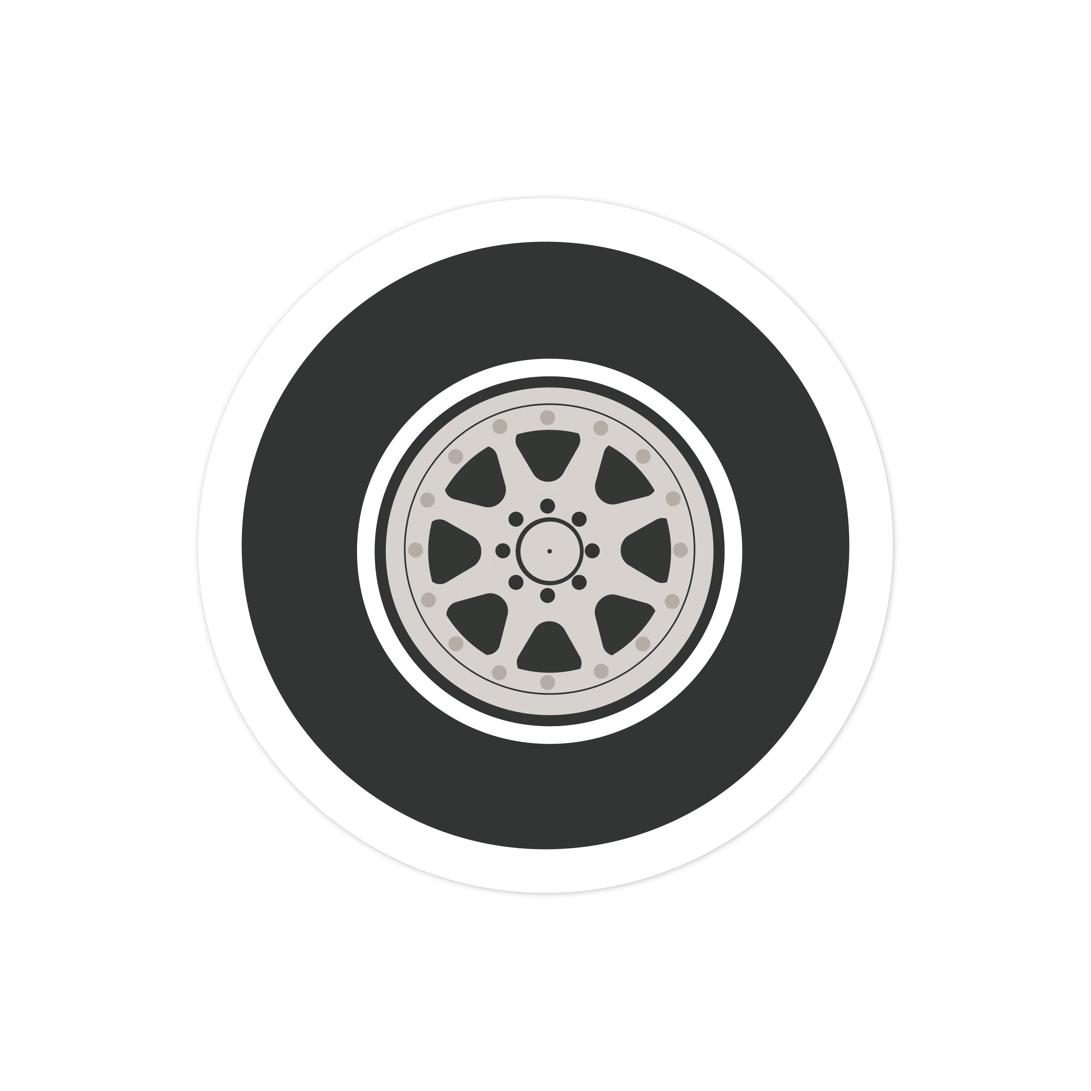 Race Car Wheel Print and Cut File
