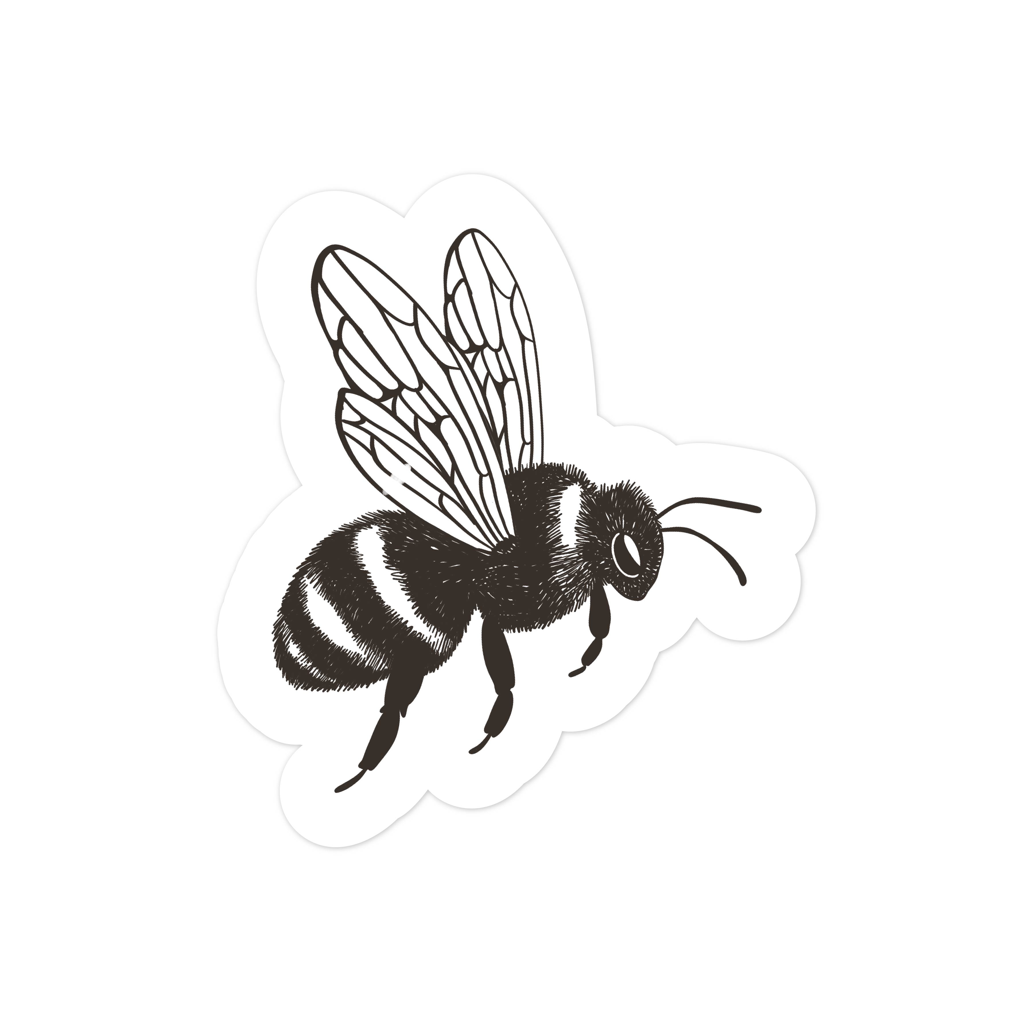 Linework Bee Print and Cut File