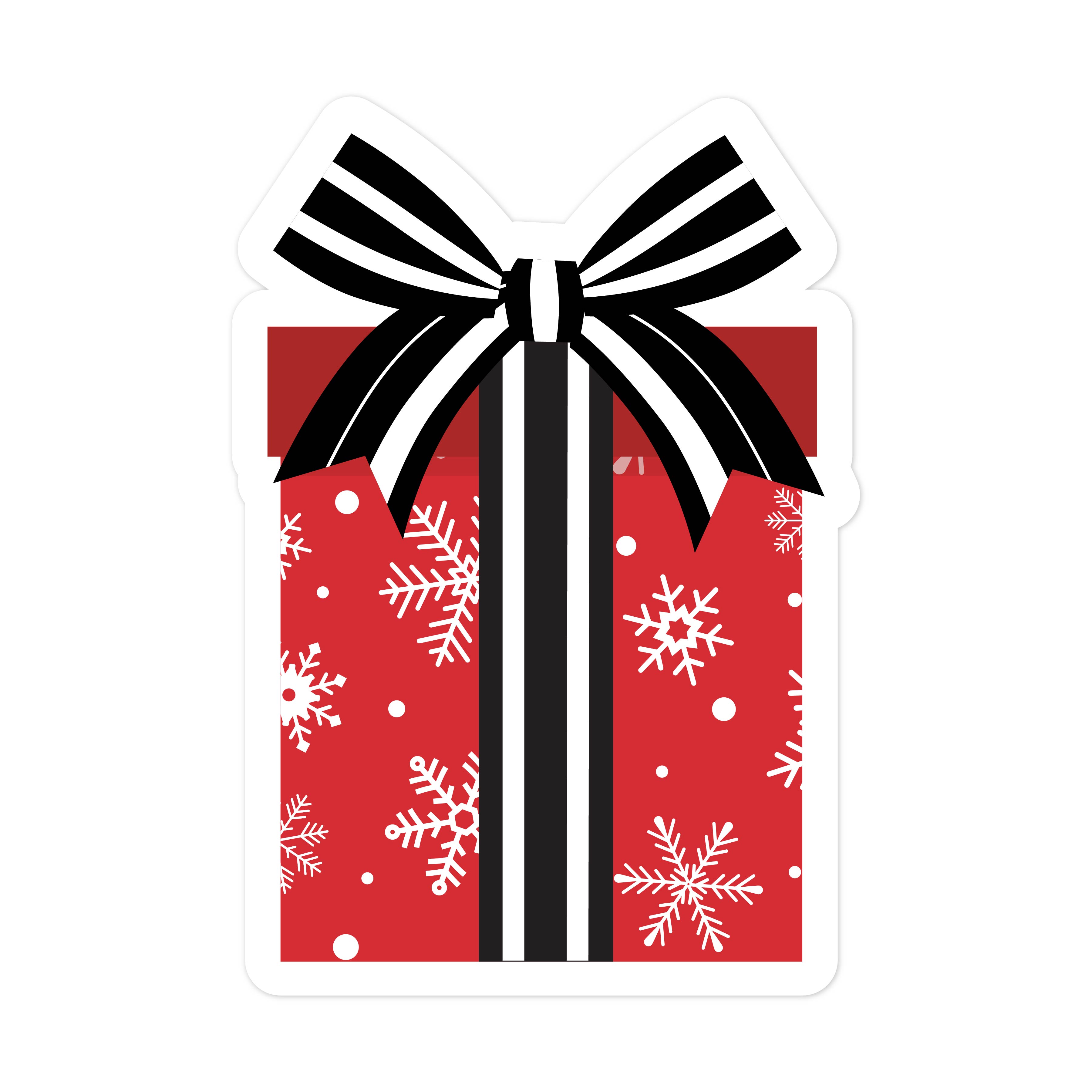 Snowflake Gift Print and Cut File